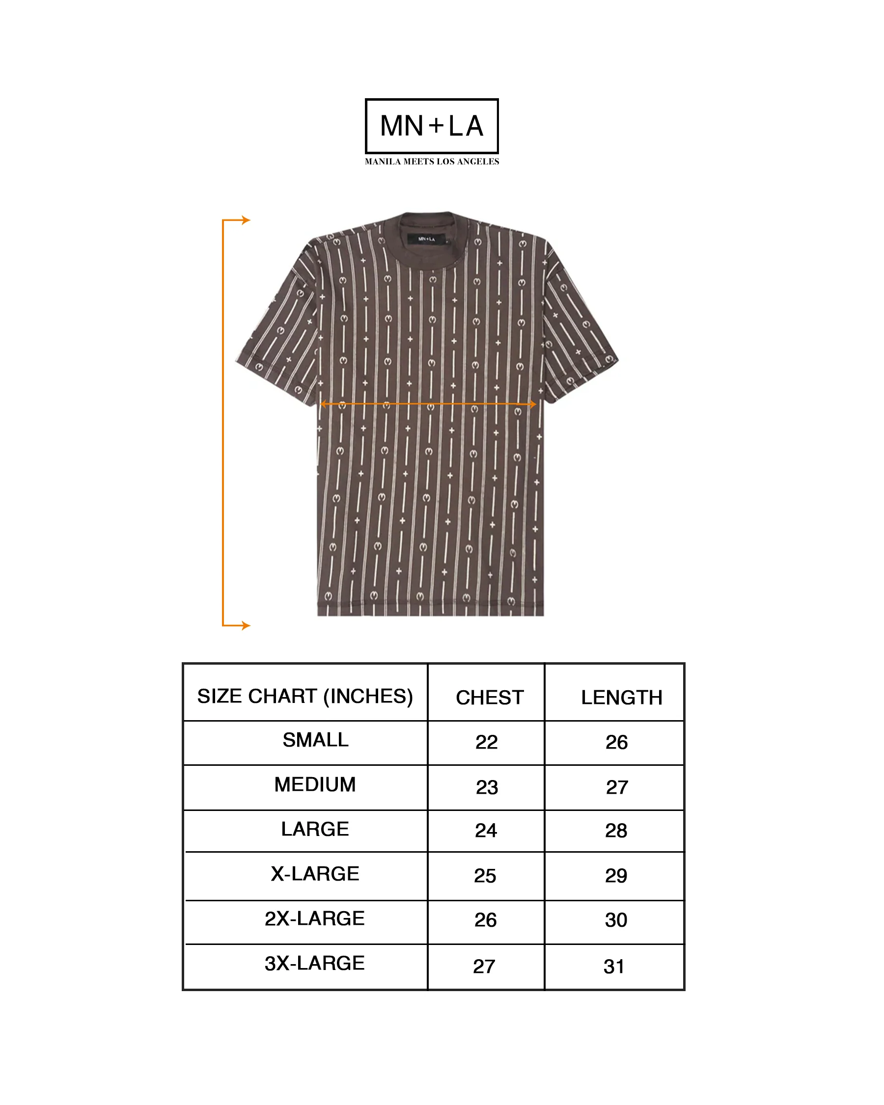 "M+ PINSTRIPE" TEE IN CHARCOAL GREY - Image 4