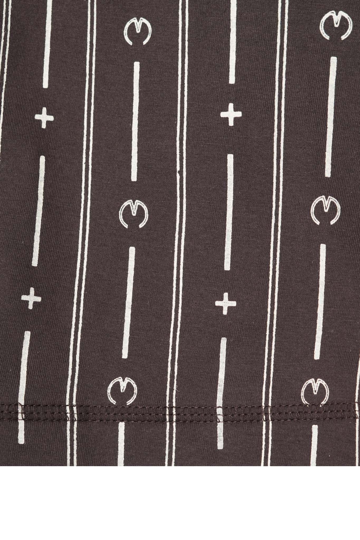 "M+ PINSTRIPE" TEE IN CHARCOAL GREY - Image 7