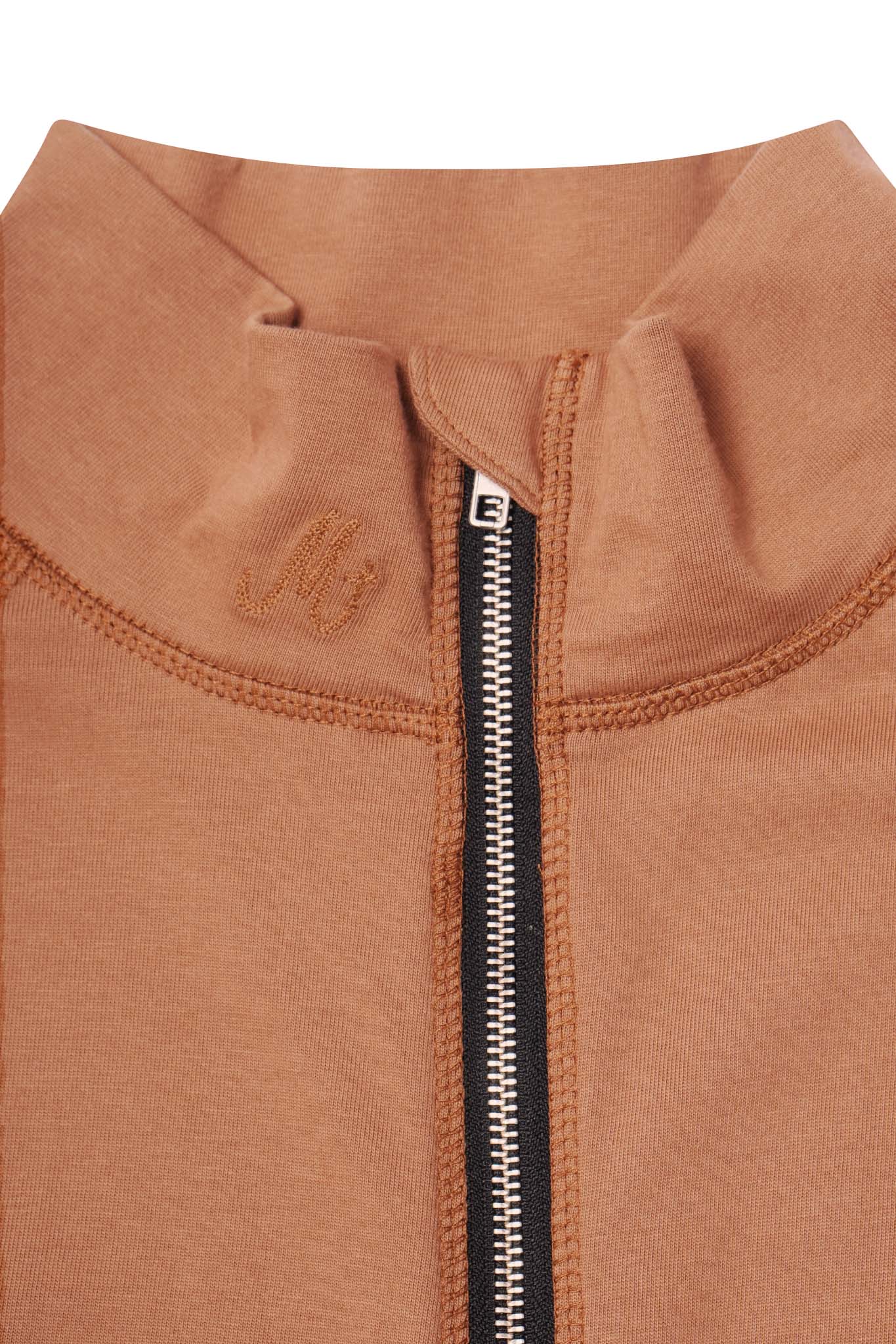 M+ QUARTER ZIP L/S TEE V2 IN APRICOT - Image 3