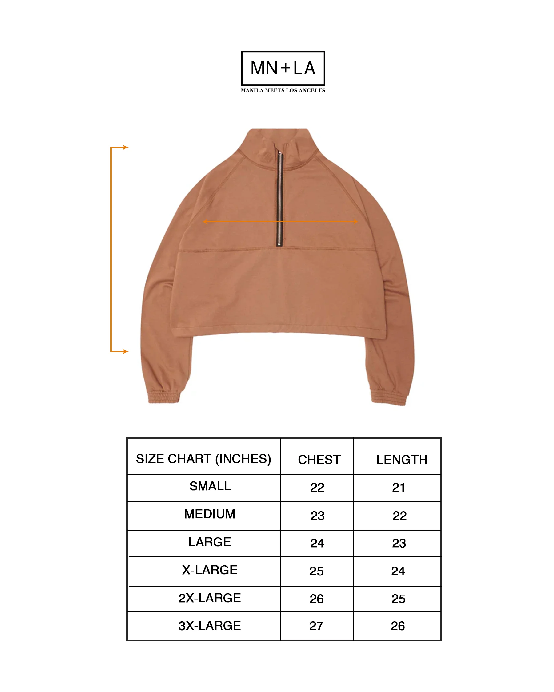 M+ QUARTER ZIP L/S TEE V2 IN APRICOT - Image 4