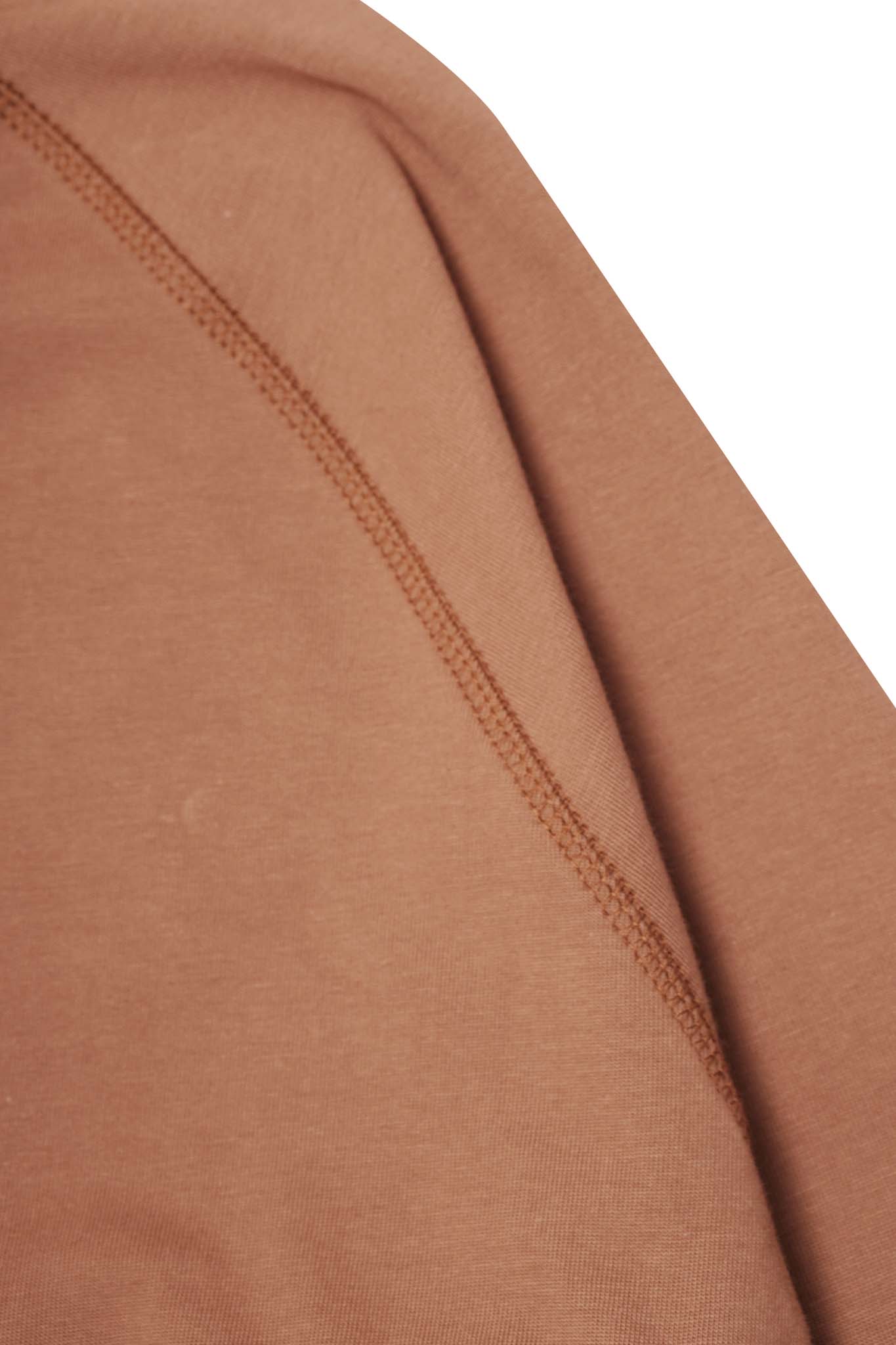 M+ QUARTER ZIP L/S TEE V2 IN APRICOT - Image 7