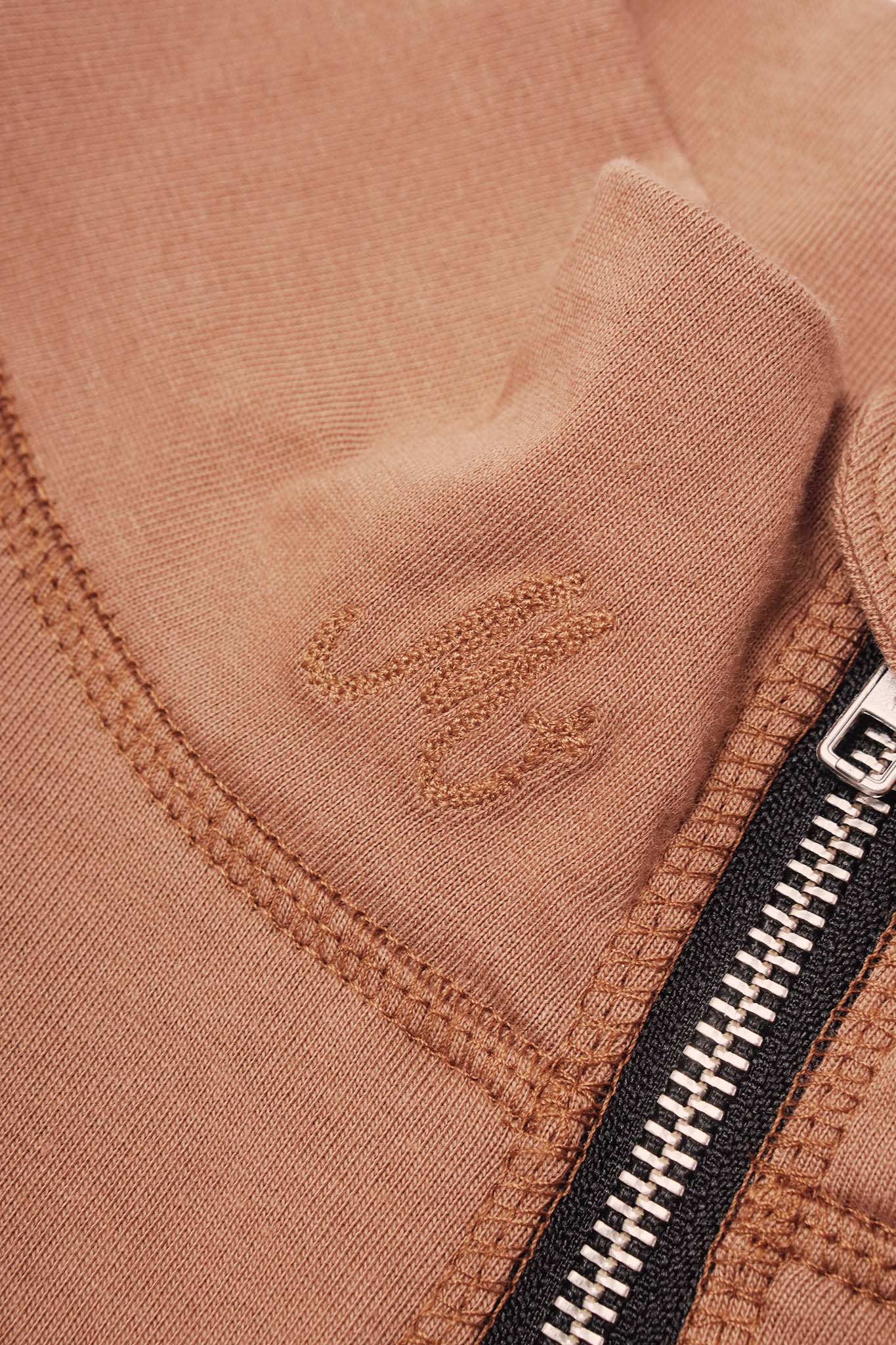 M+ QUARTER ZIP L/S TEE V2 IN APRICOT - Image 8