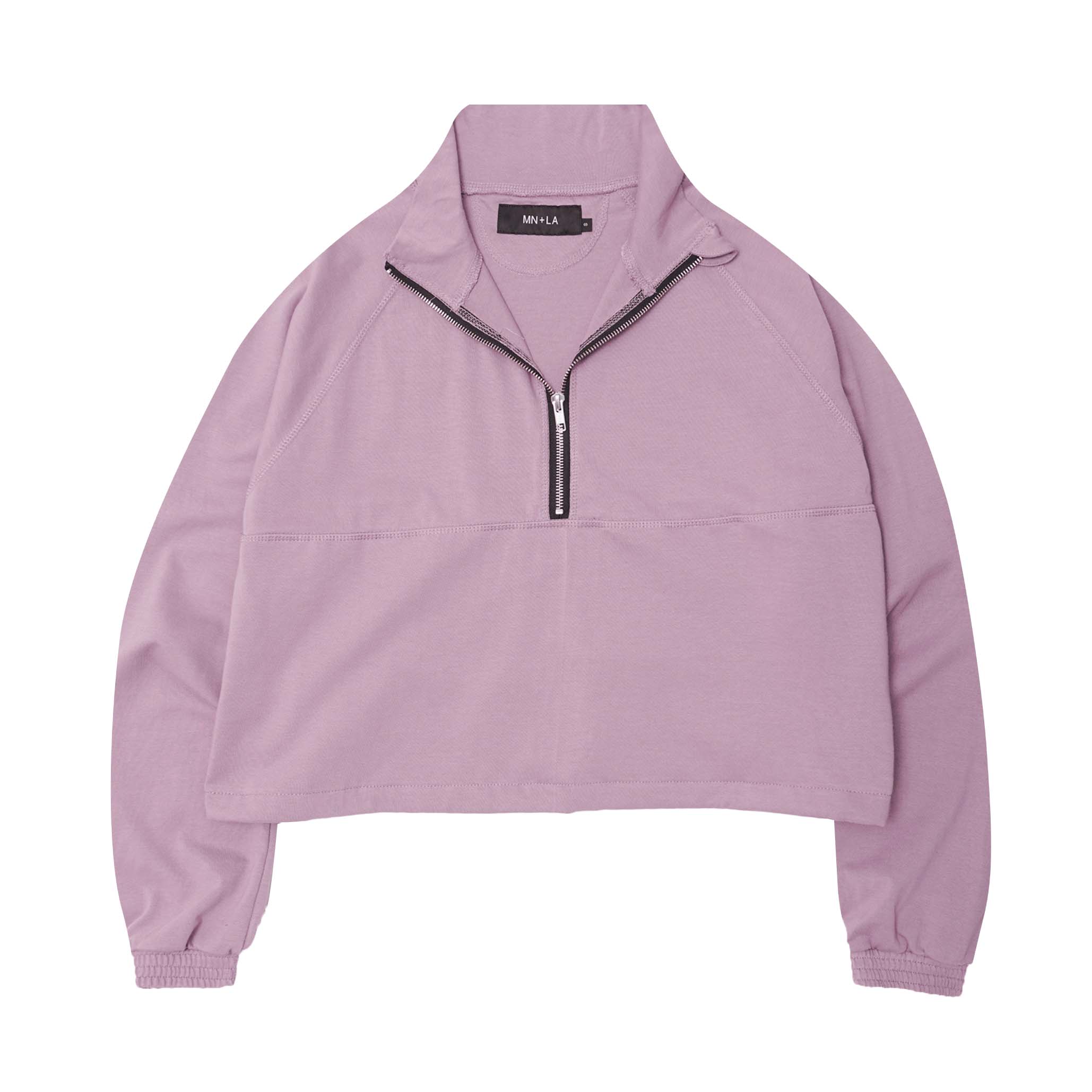 M+ QUARTER ZIP L/S TEE V2 IN LAVENDER - Image 2