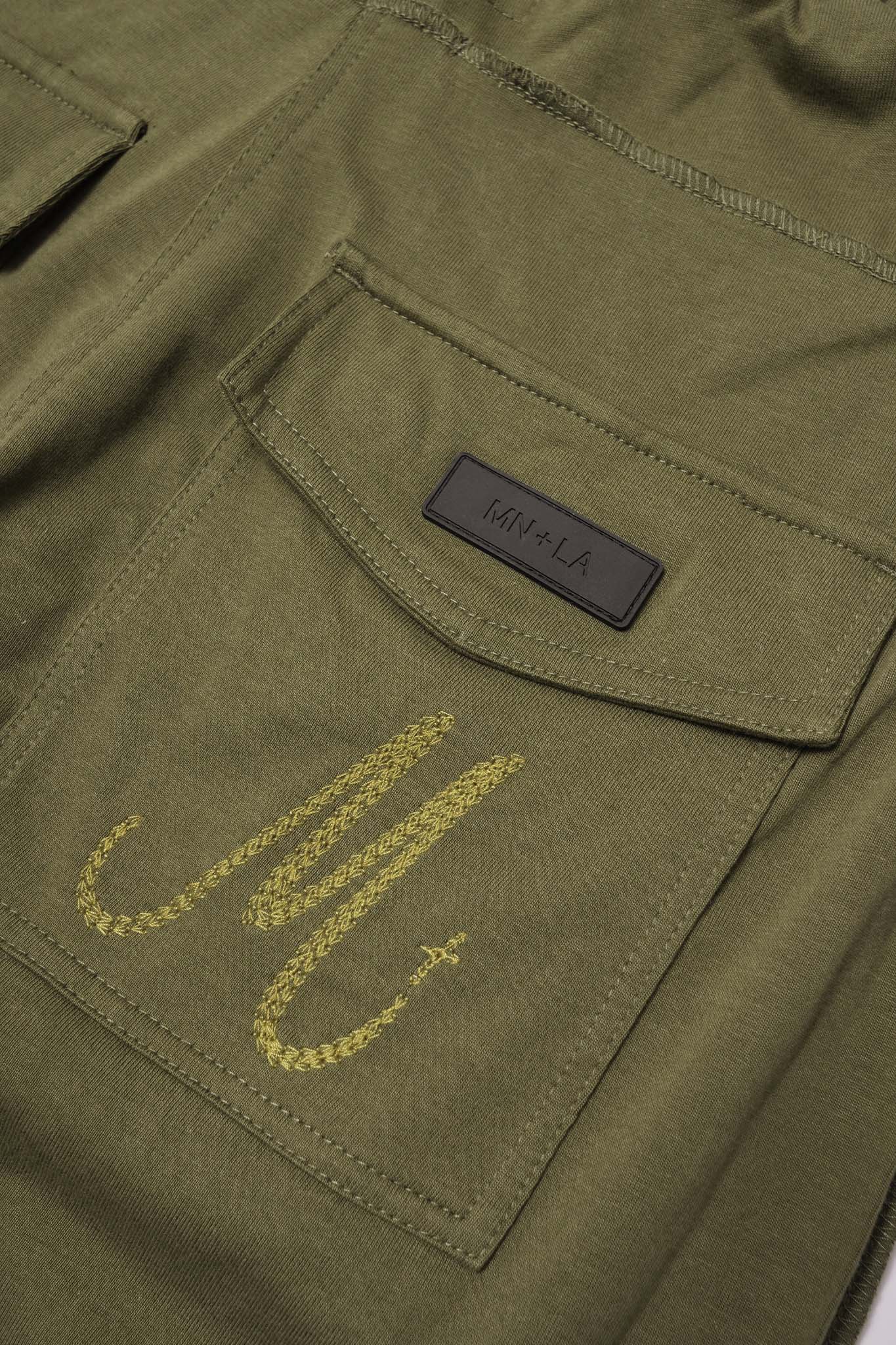 M+ VEINS PANTS IN OLIVE - Image 10