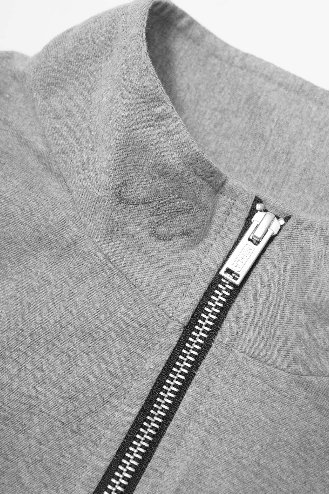 M+ "WAGWAN" JACKET IN HEATHER GREY - Image 6