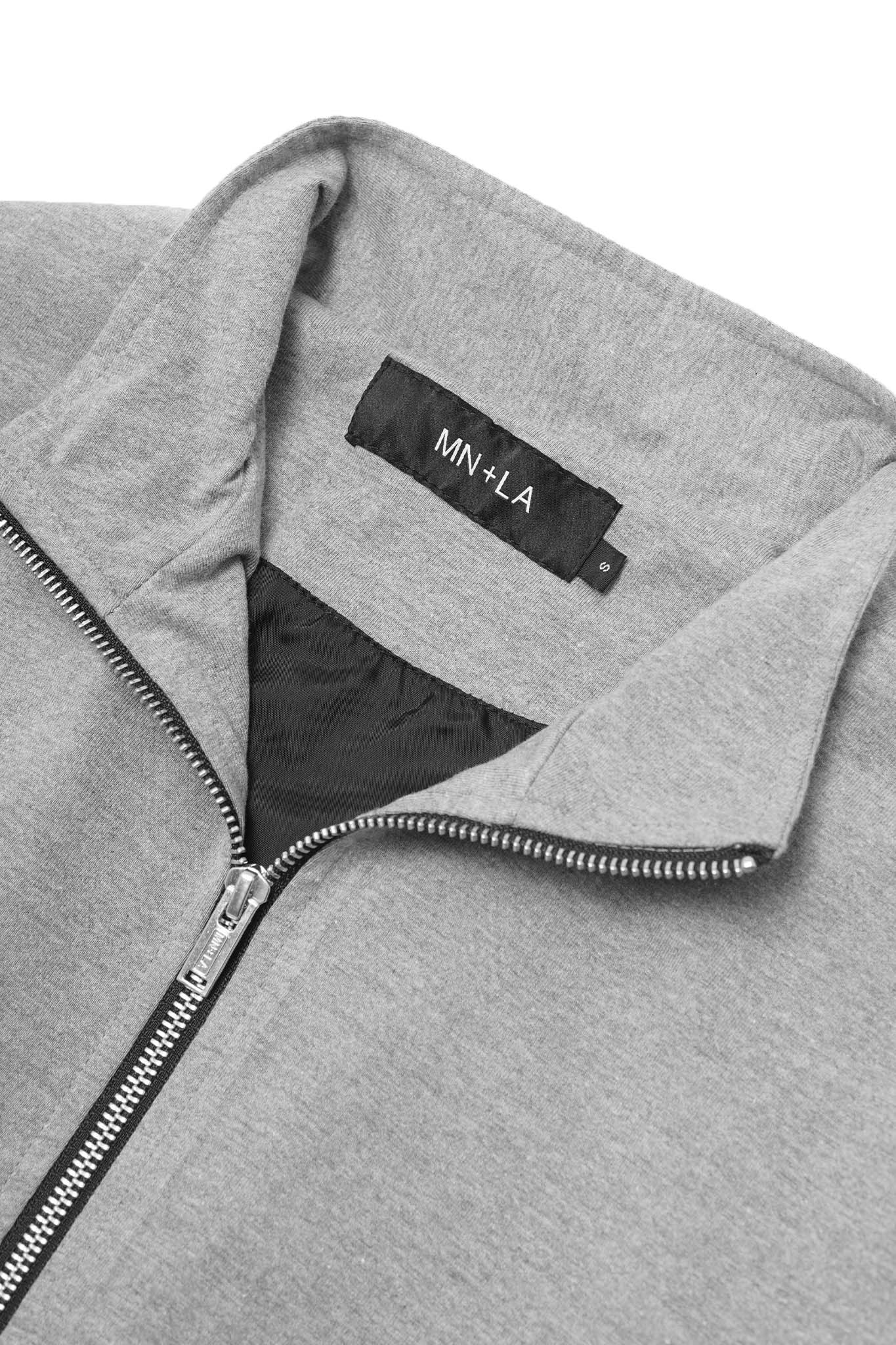 M+ "WAGWAN" JACKET IN HEATHER GREY - Image 8