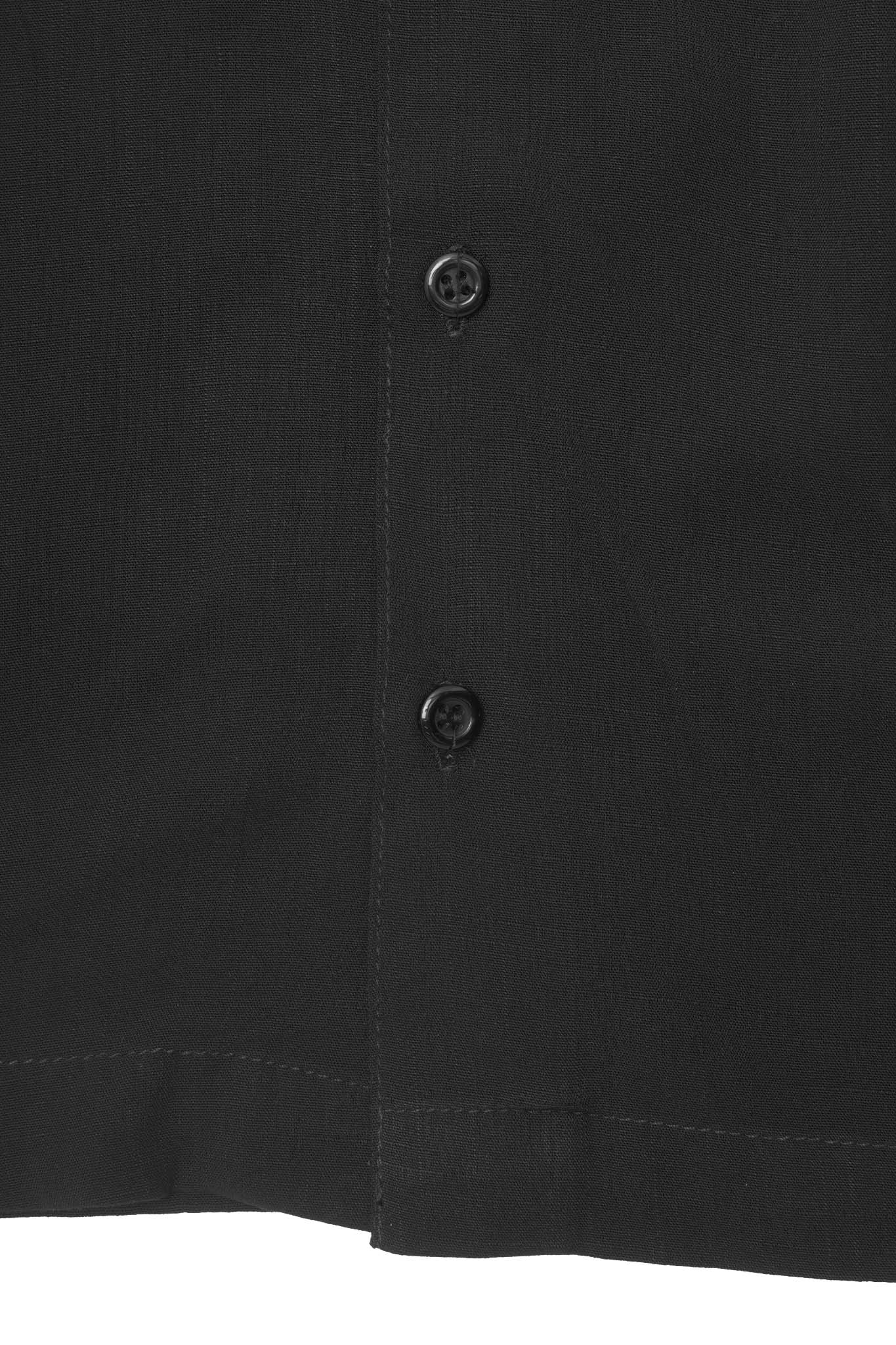 MANDARIN L/S SHIRT IN CROW - Image 7