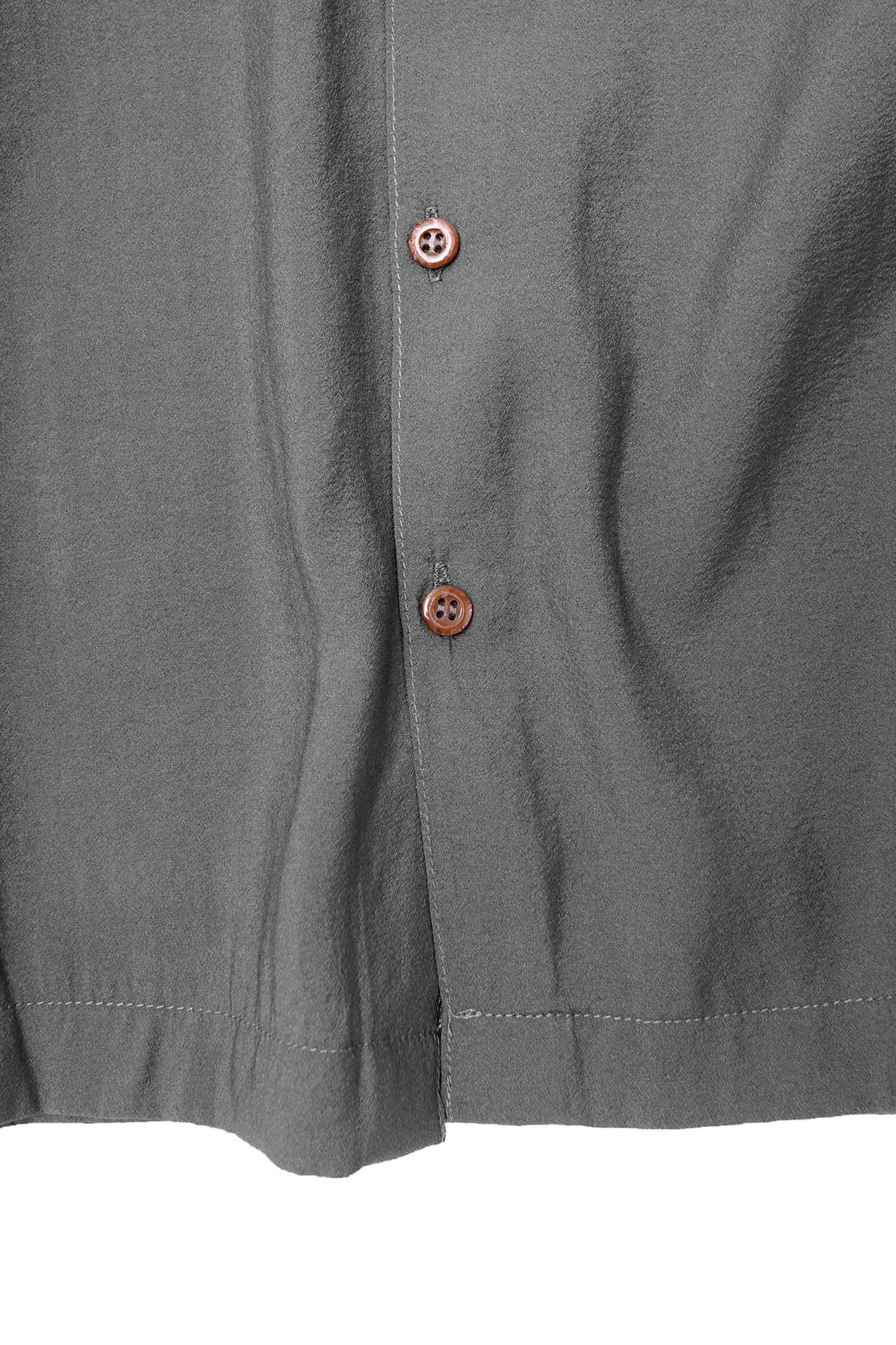 MANDARIN L/S SHIRT IN IRON GREY - Image 7