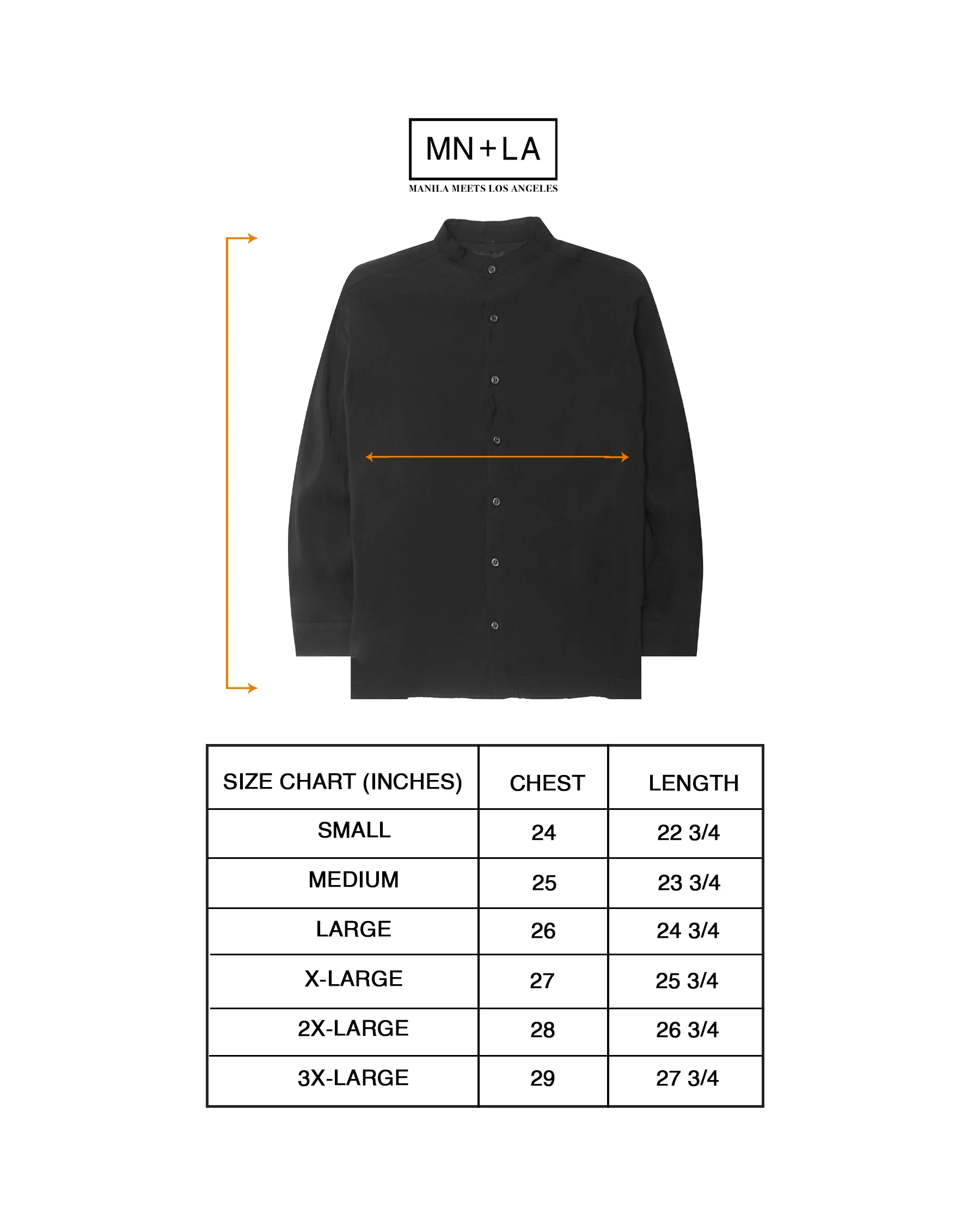 MANDARIN L/S SHIRT IN NOIR - Image 4
