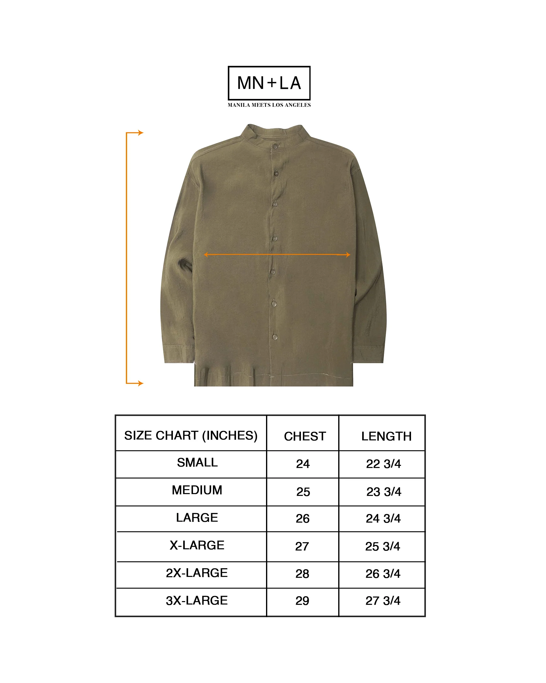 MANDARIN L/S SHIRT IN OLIVE DRAB - Image 4
