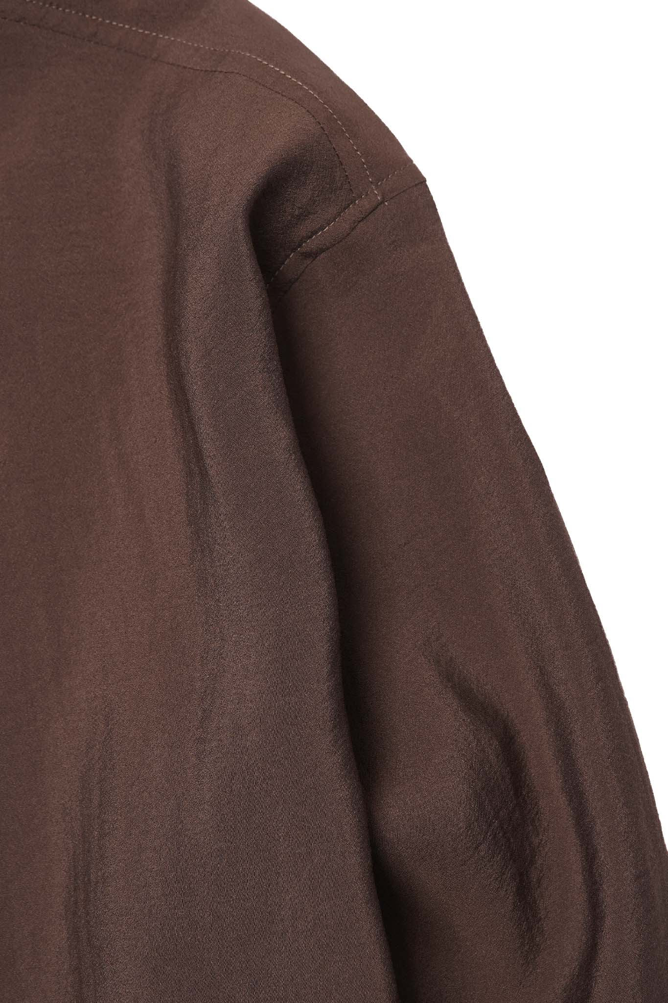MANDARIN L/S SHIRT IN WOOD - Image 5