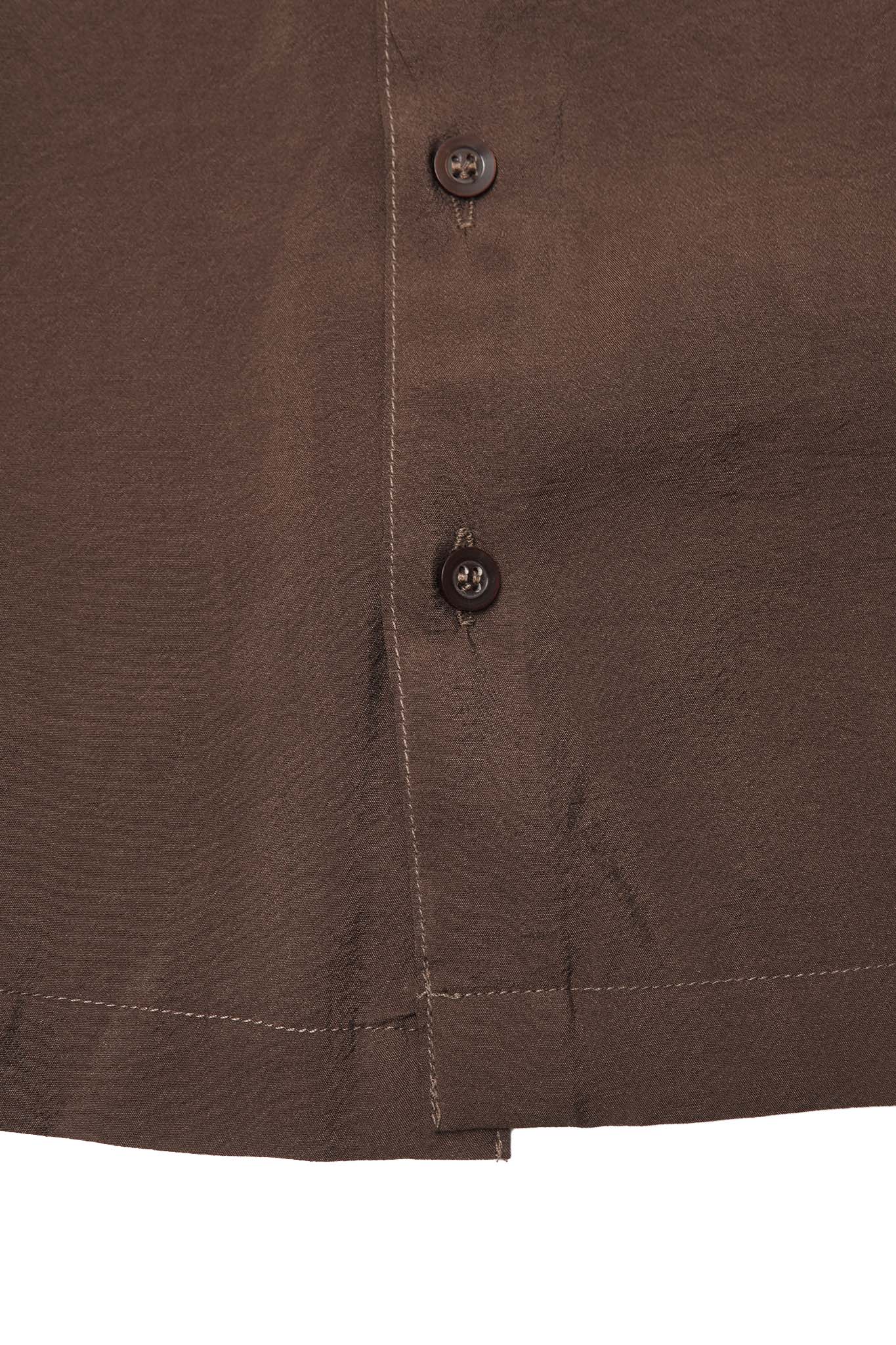 MANDARIN L/S SHIRT IN WOOD - Image 6