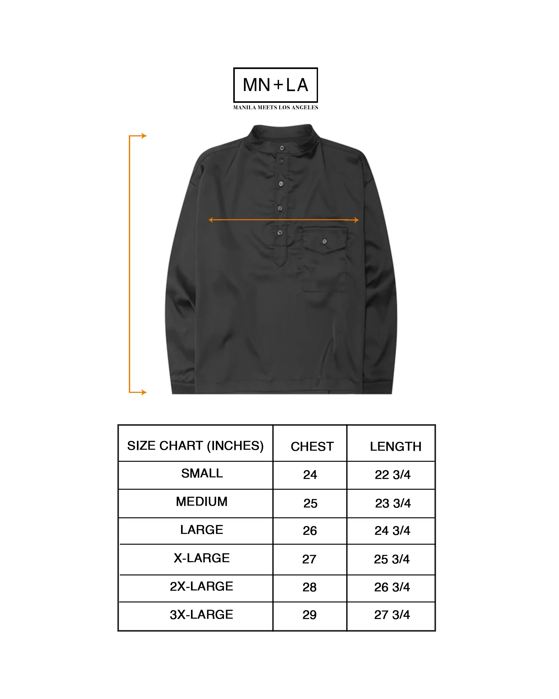 MANDARIN QUARTER L/S SHIRT IN CAVIAR - Image 4