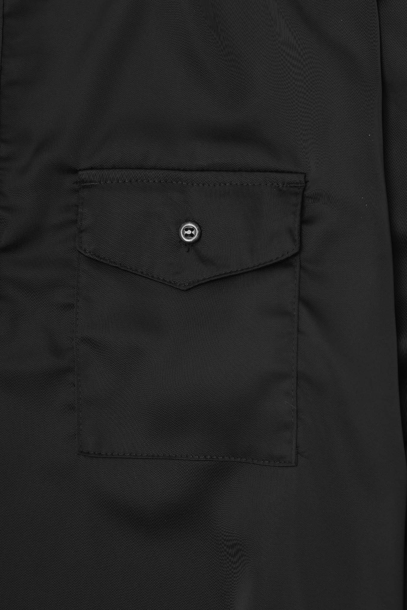 MANDARIN QUARTER L/S SHIRT IN CAVIAR - Image 7