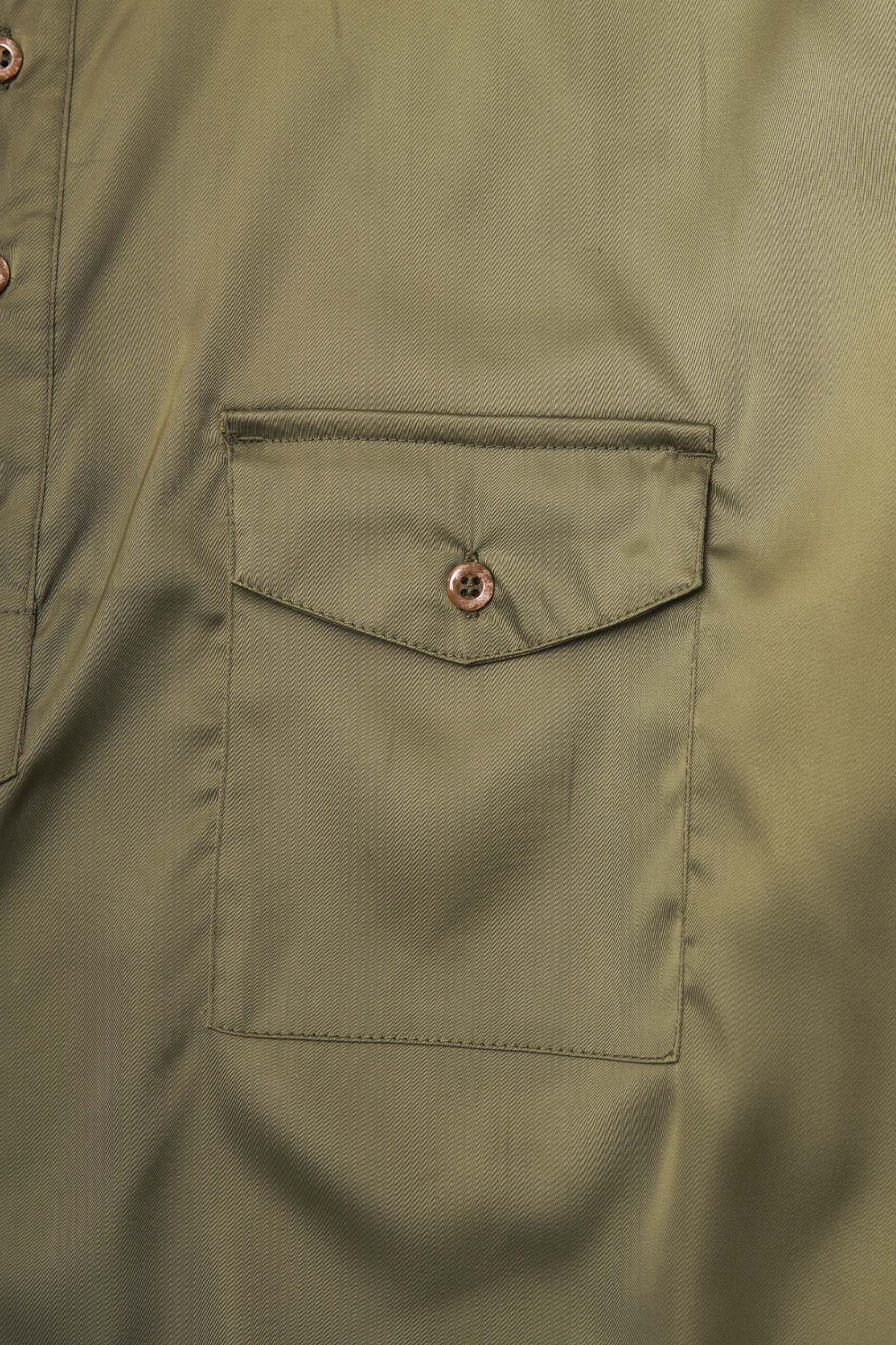 MANDARIN QUARTER L/S SHIRT IN CELADON - Image 8