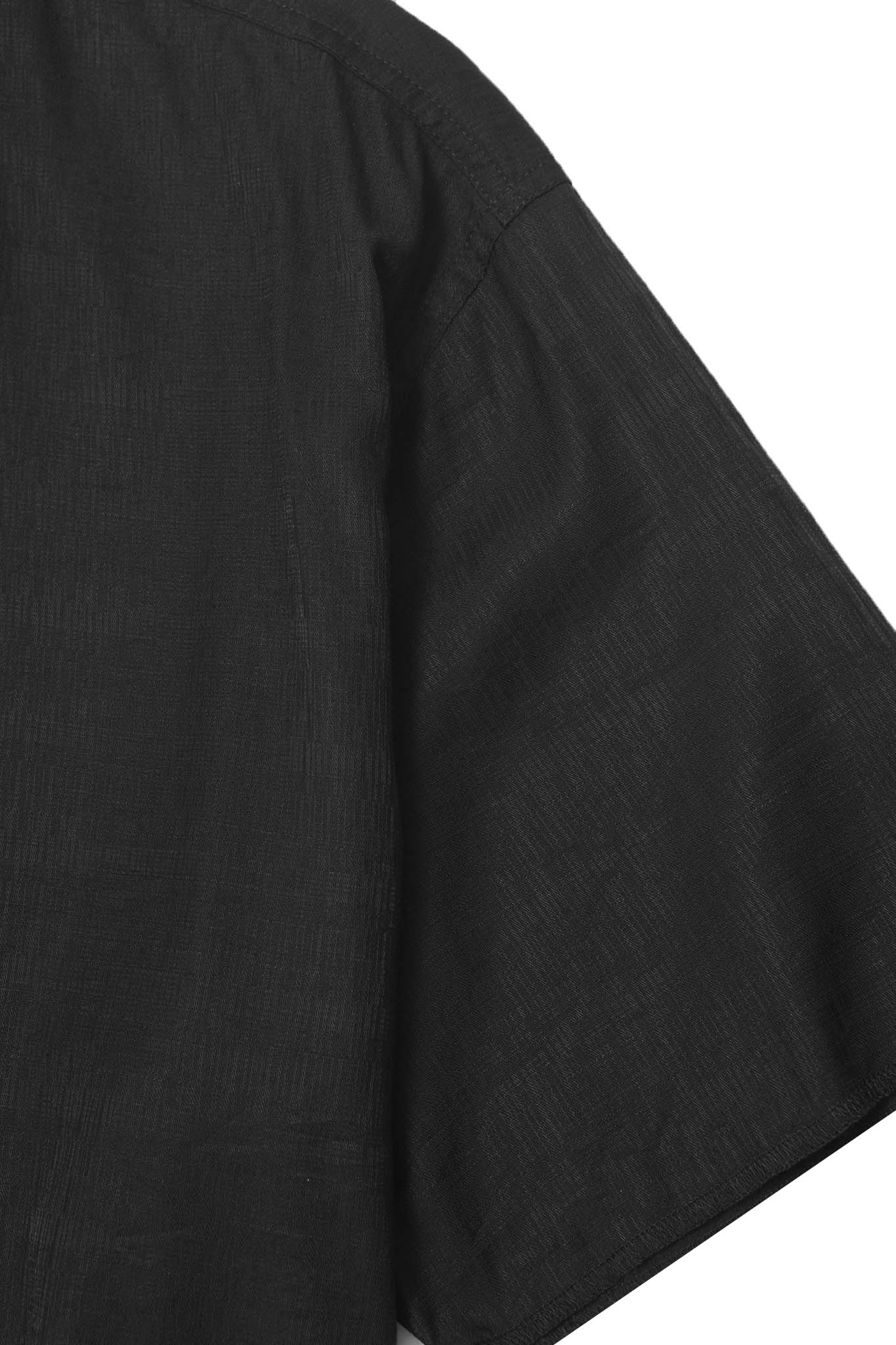 MANDARIN S/S SHIRT IN ANTHRACITE - Image 5
