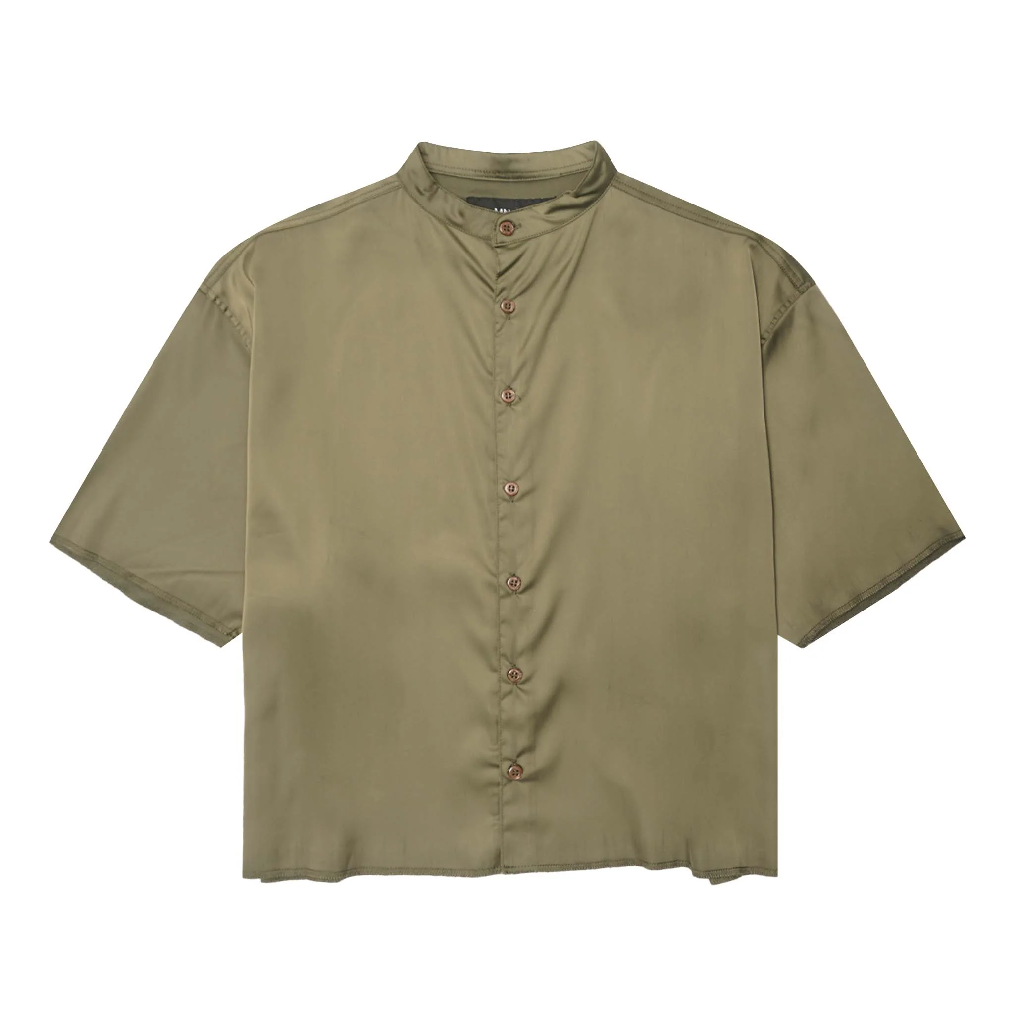 MANDARIN S/S SHIRT IN CELADON