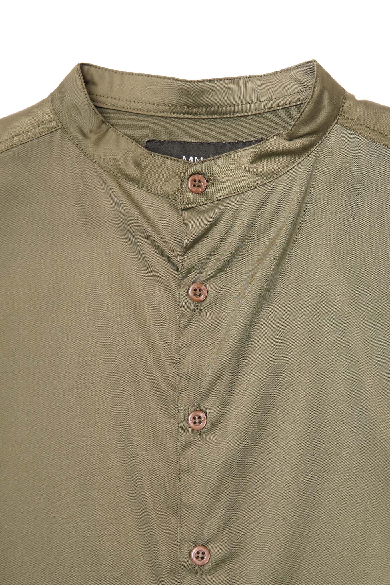 MANDARIN S/S SHIRT IN CELADON - Image 2