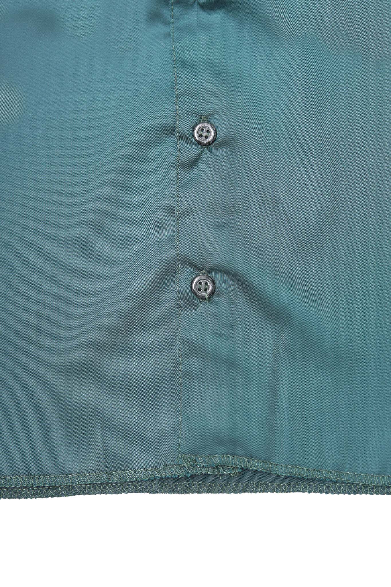 MANDARIN S/S SHIRT IN EMERALD - Image 6