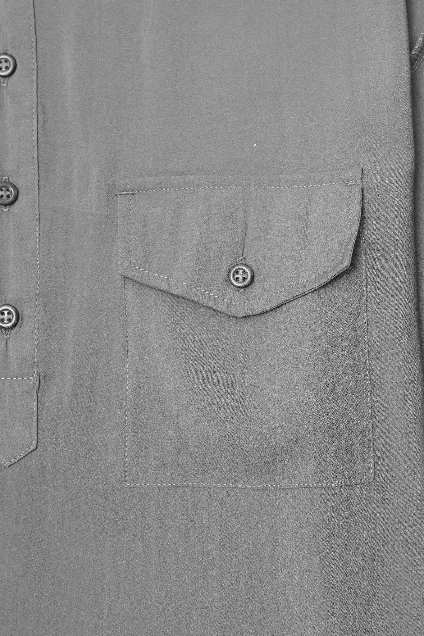 MANDARIN SHIRT IN IRON GREY - Image 6