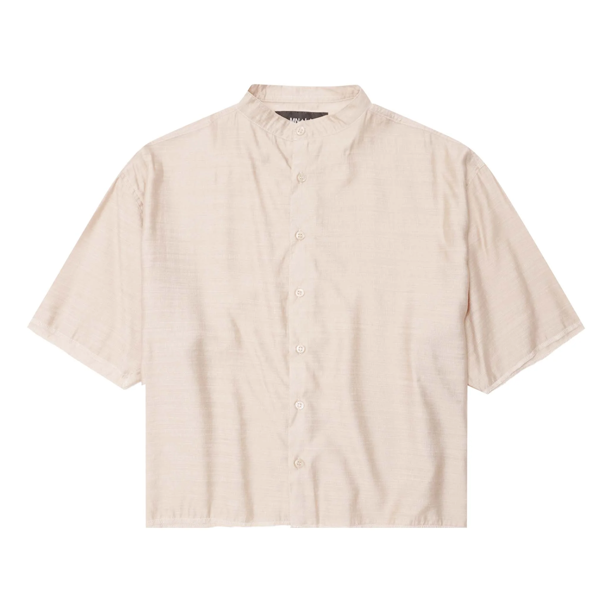 MANDARIN S/S SHIRT IN OAT
