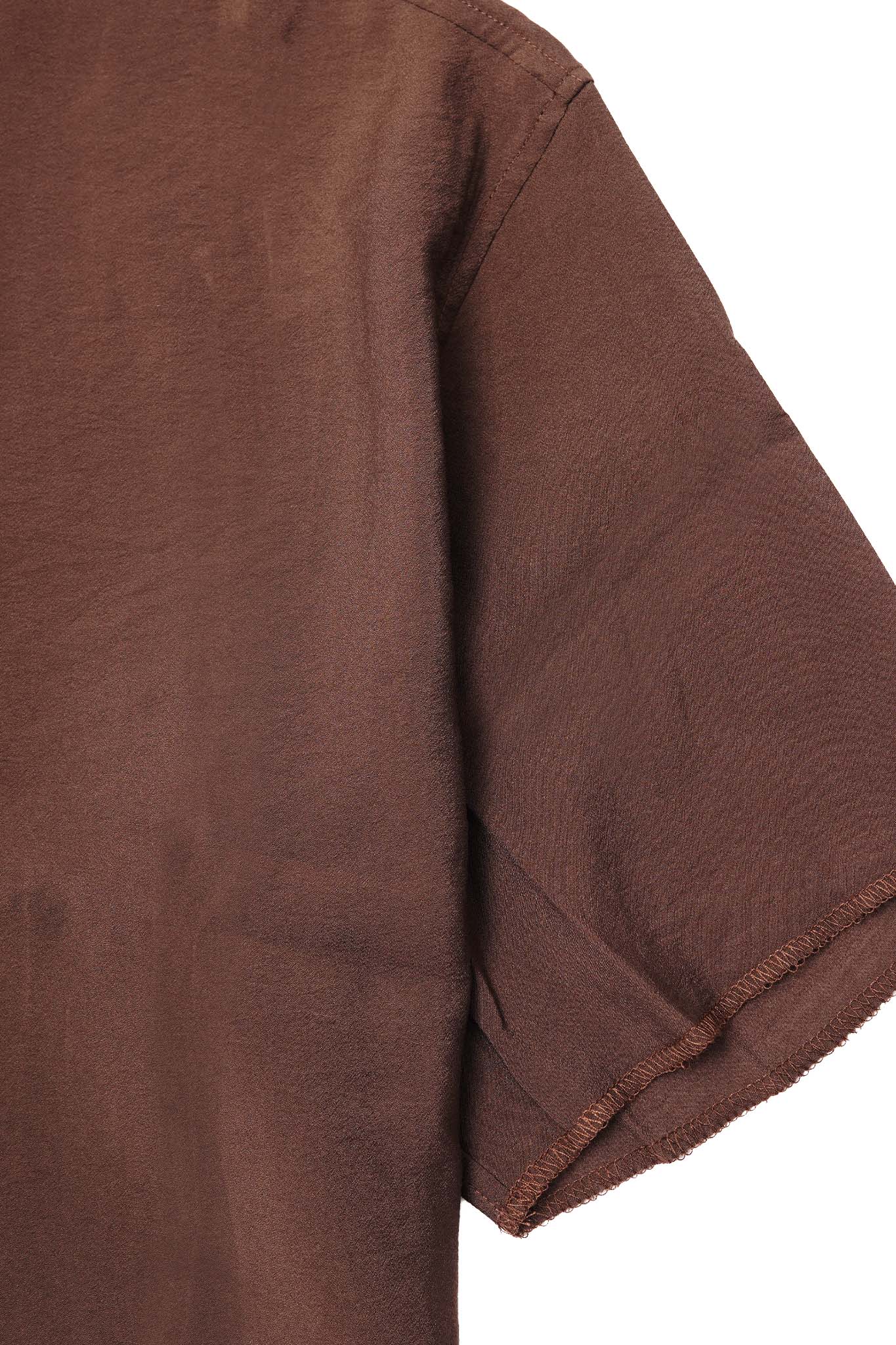 MANDARIN S/S SHIRT IN WOOD - Image 5