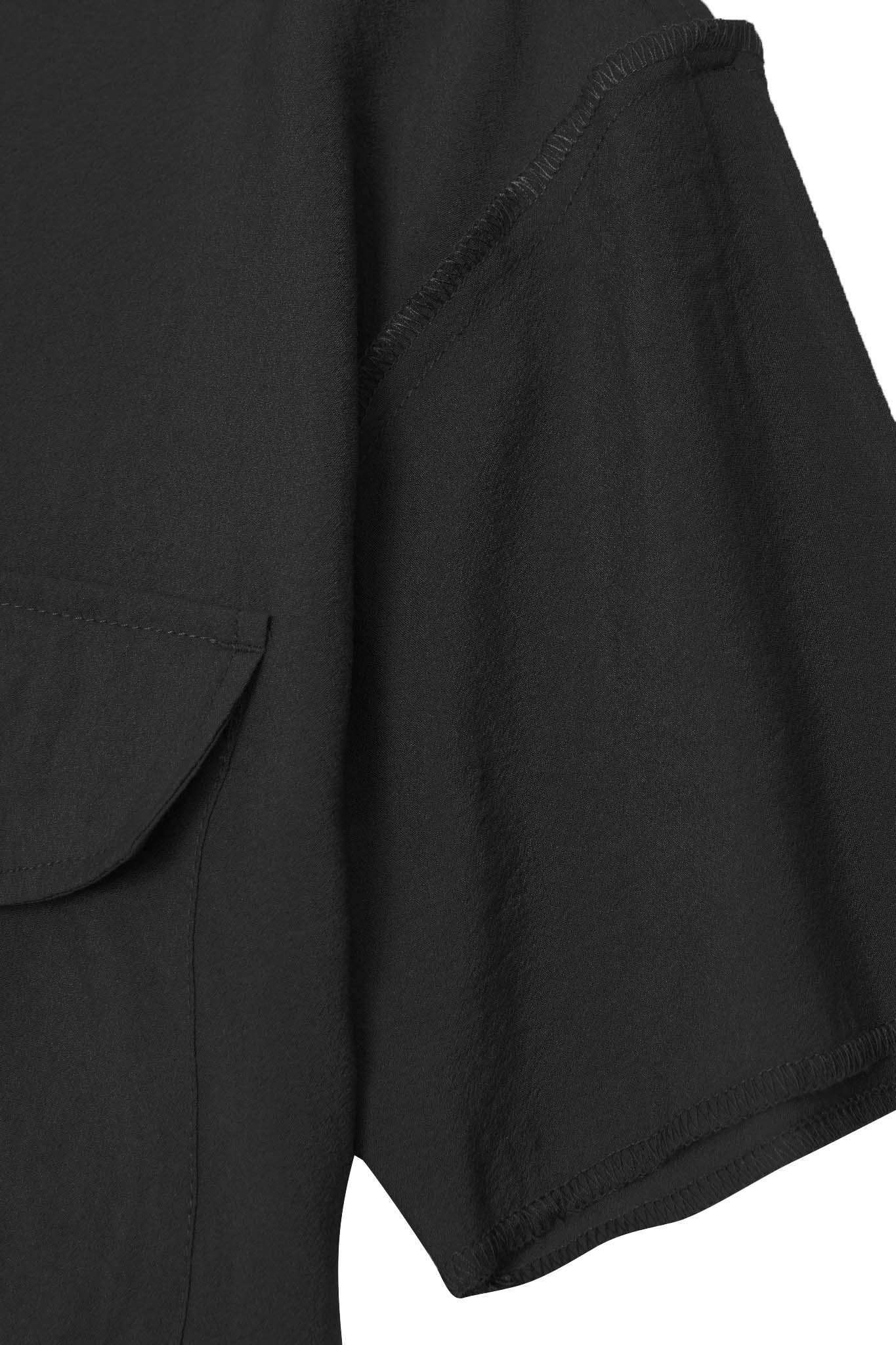 MANDARIN SHIRT IN NOIR - Image 5