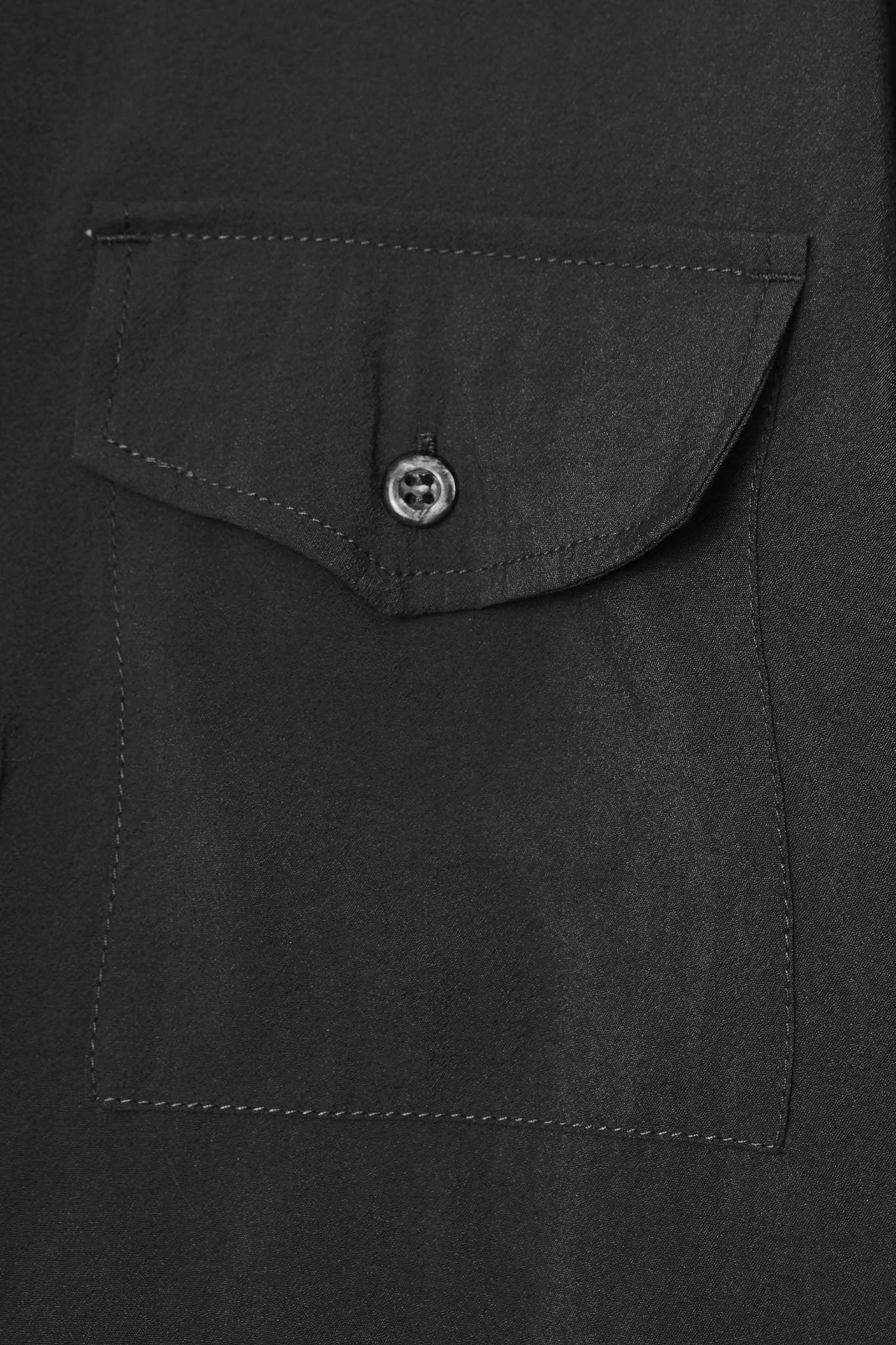 MANDARIN SHIRT IN NOIR - Image 6