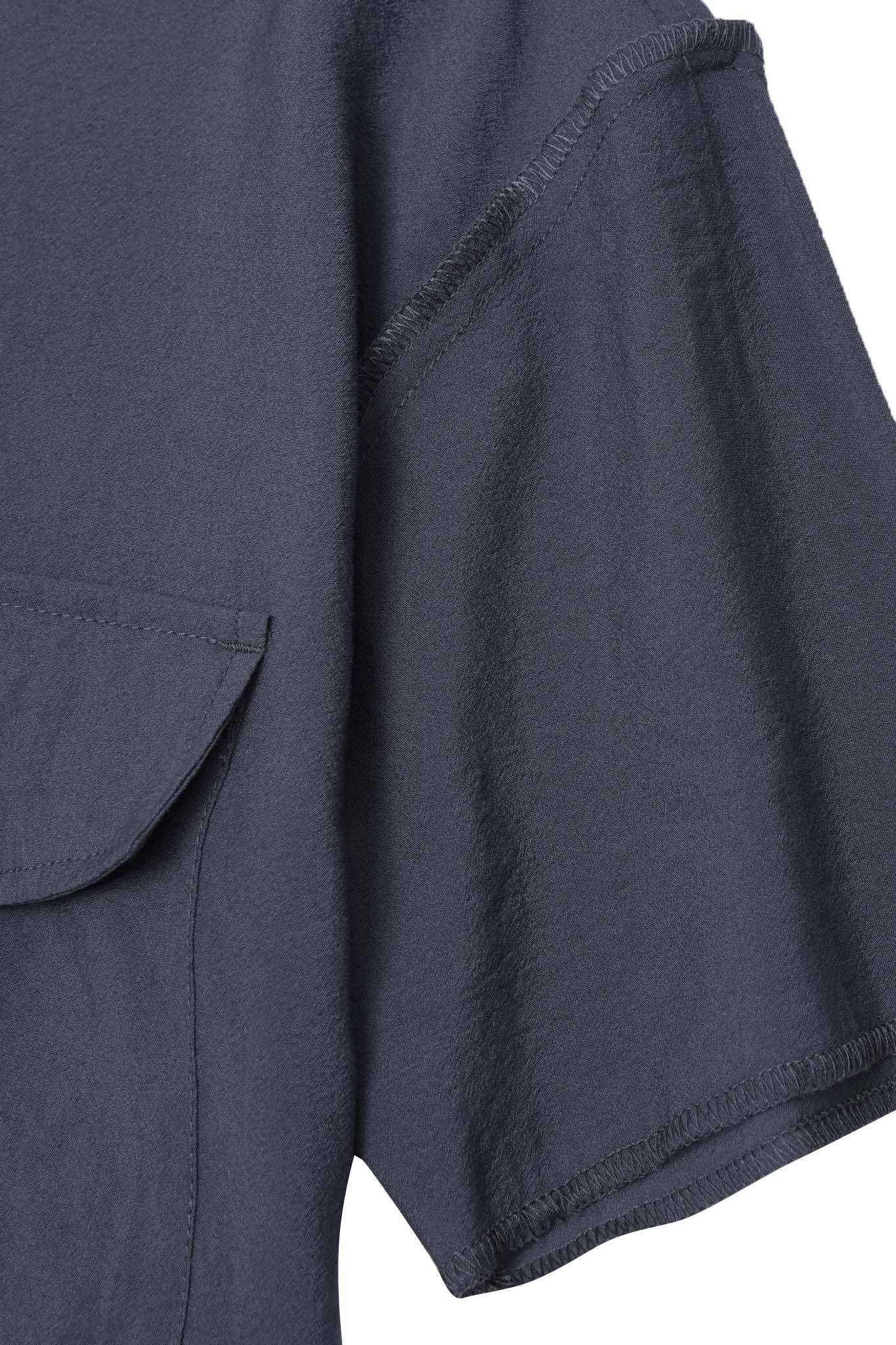 MANDARIN SHIRT IN SLATE - Image 5