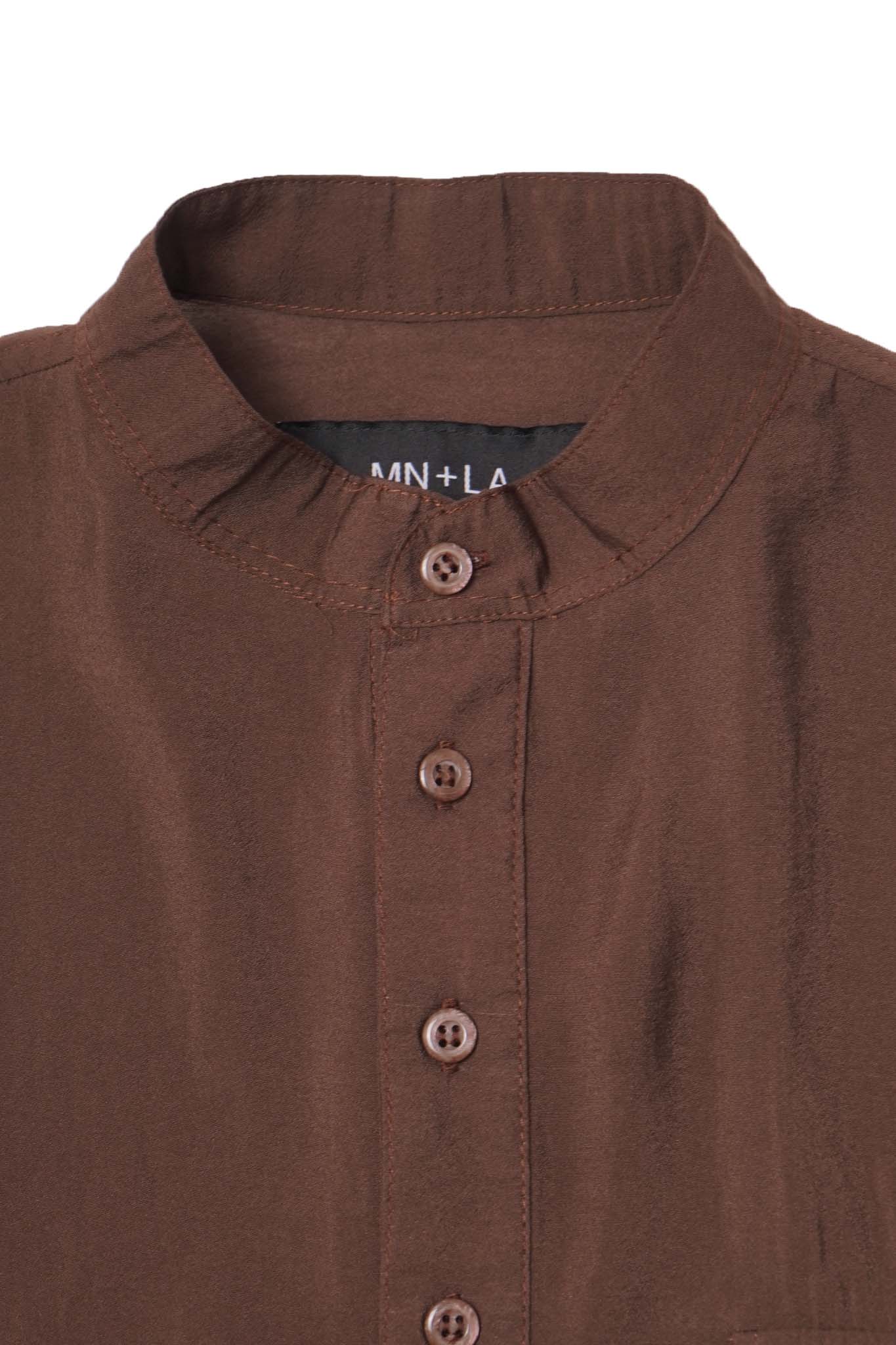 MANDARIN SHIRT IN WOOD - Image 2