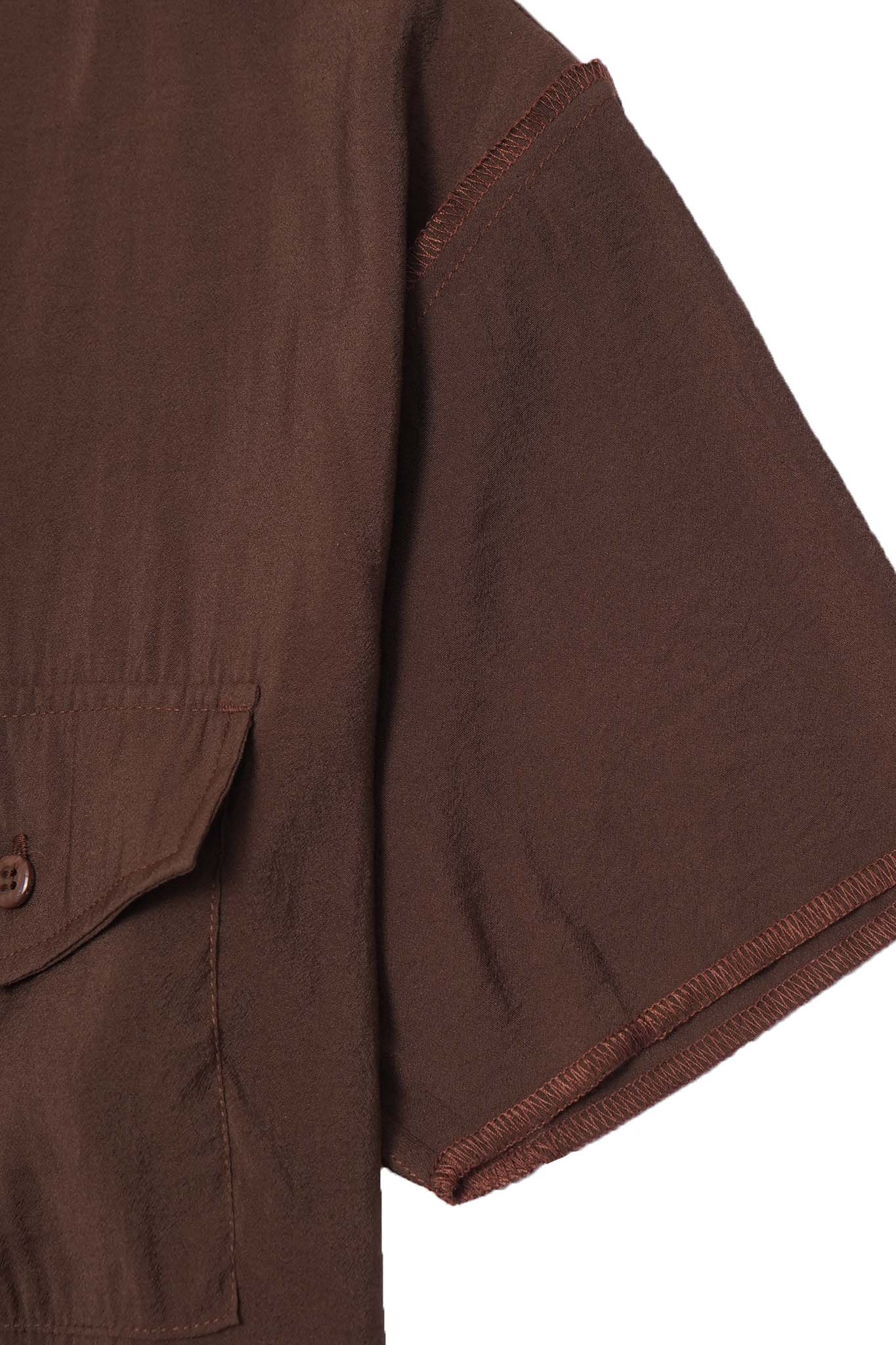 MANDARIN SHIRT IN WOOD - Image 5