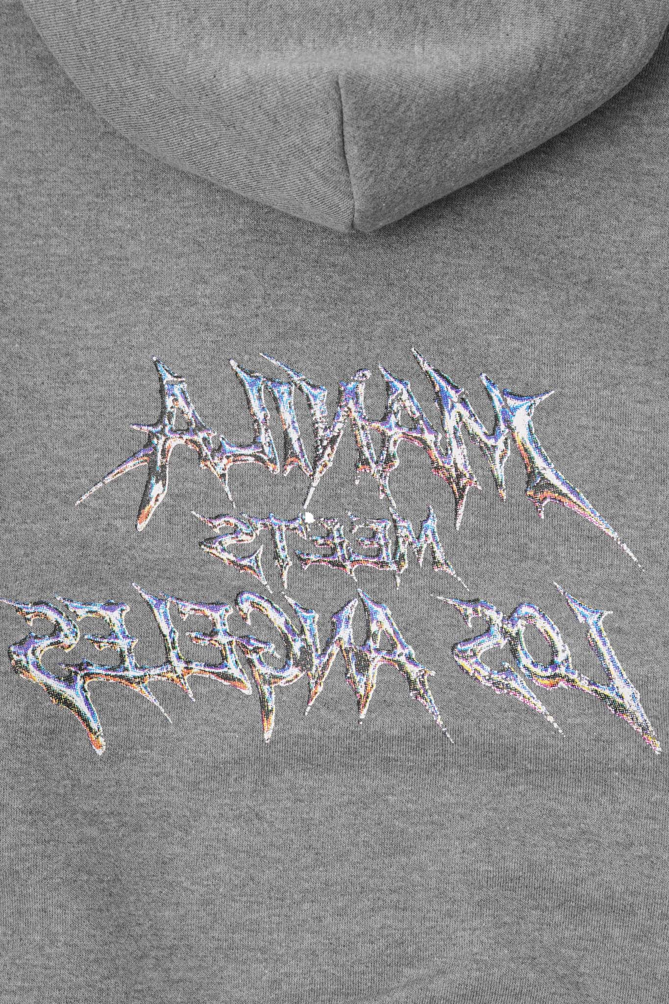 "MERCURIAL" HOODIE IN HEATHER GREY - Image 12