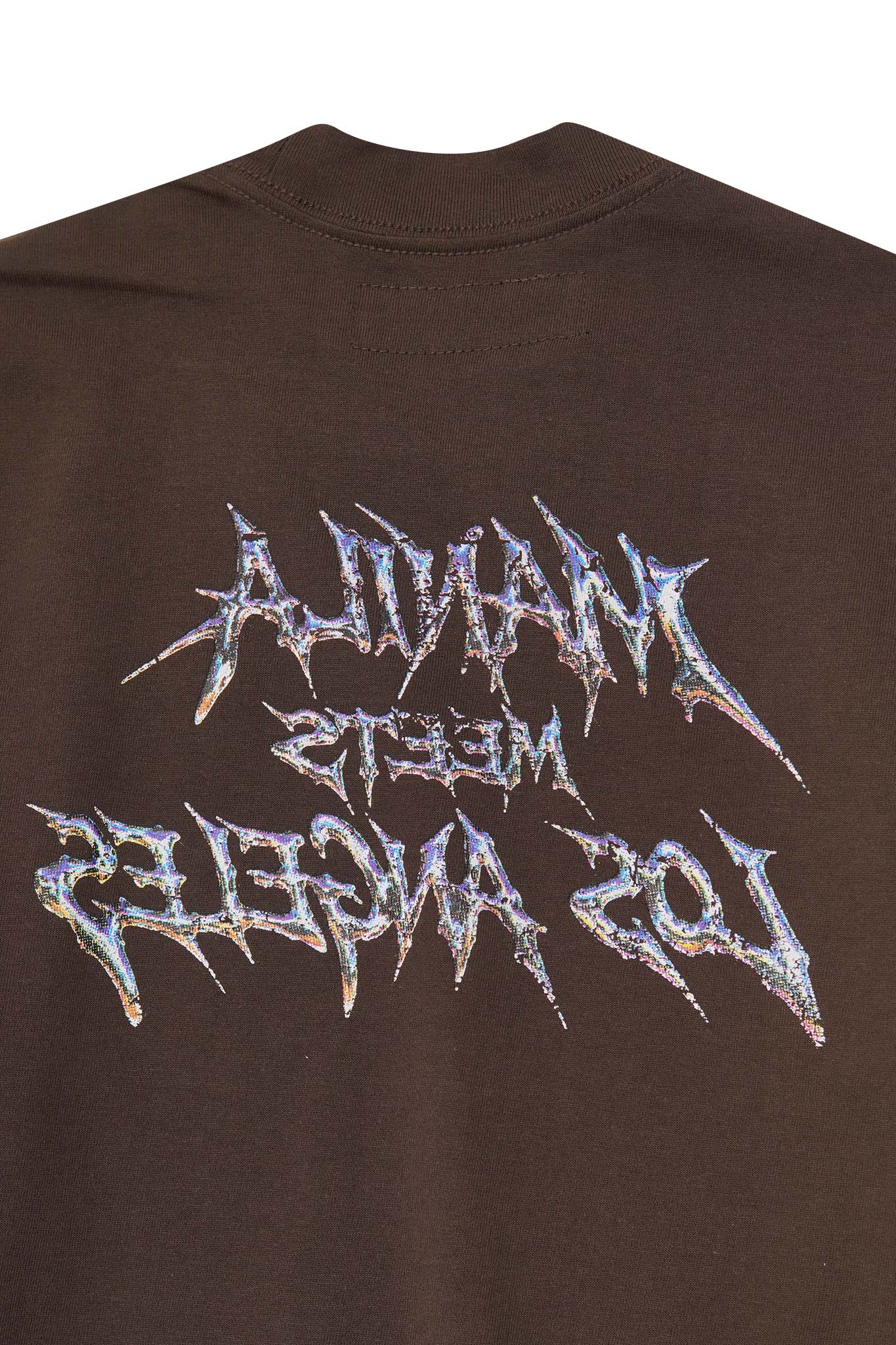 "MERCURIAL" ULTRA HEAVY TEE IN WOOD - Image 8