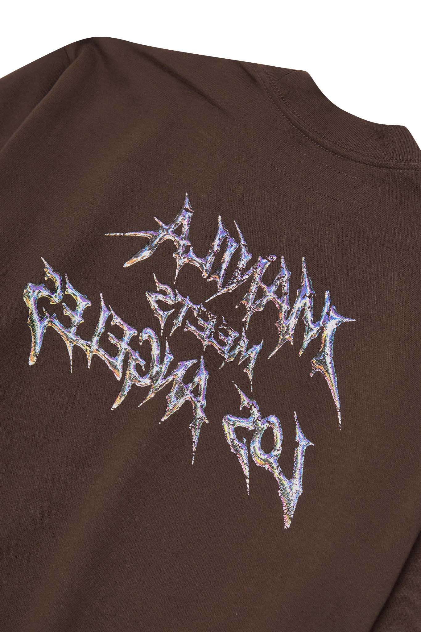 "MERCURIAL" ULTRA HEAVY TEE IN WOOD - Image 9