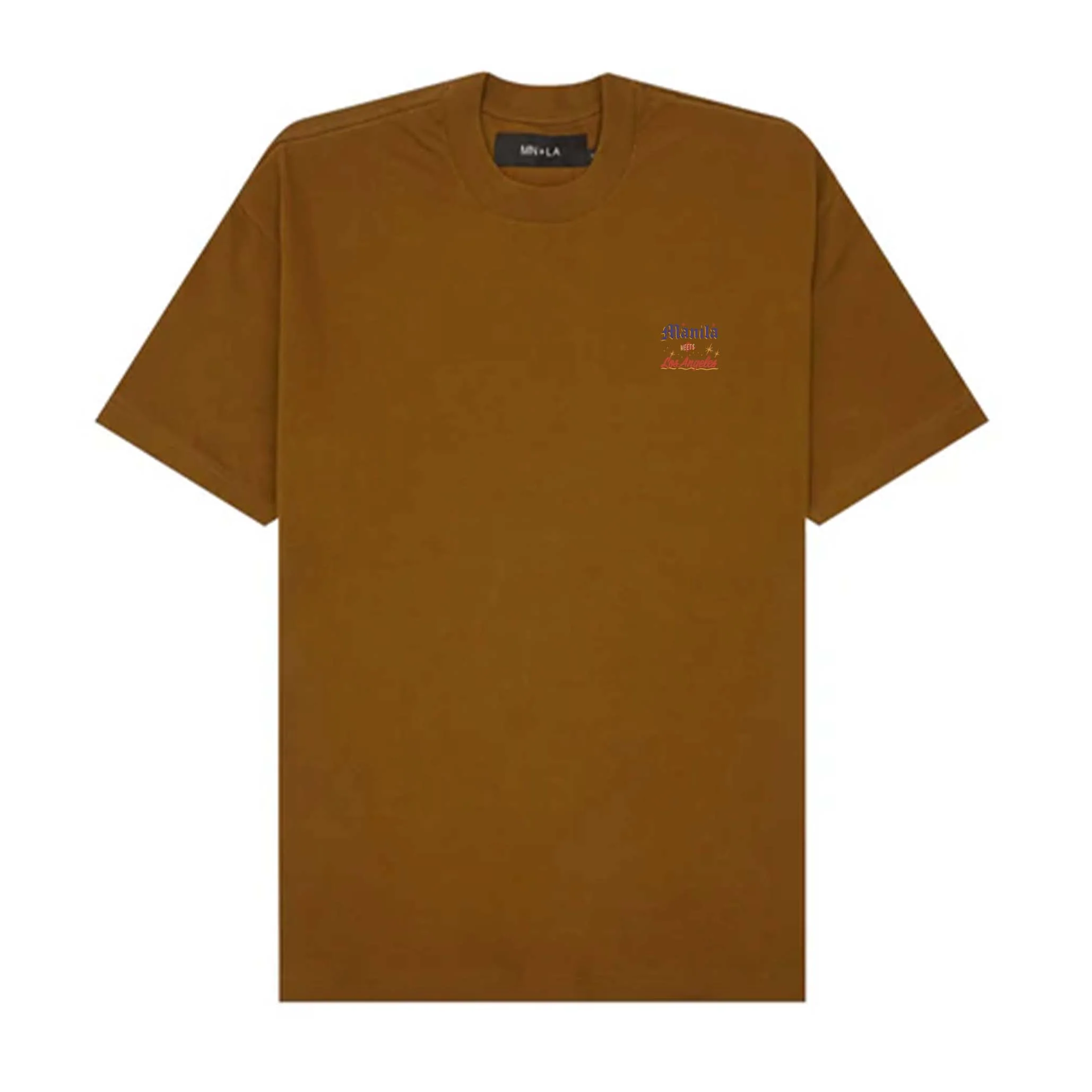 "MIDNIGHT MAGIC" TEE IN RUST