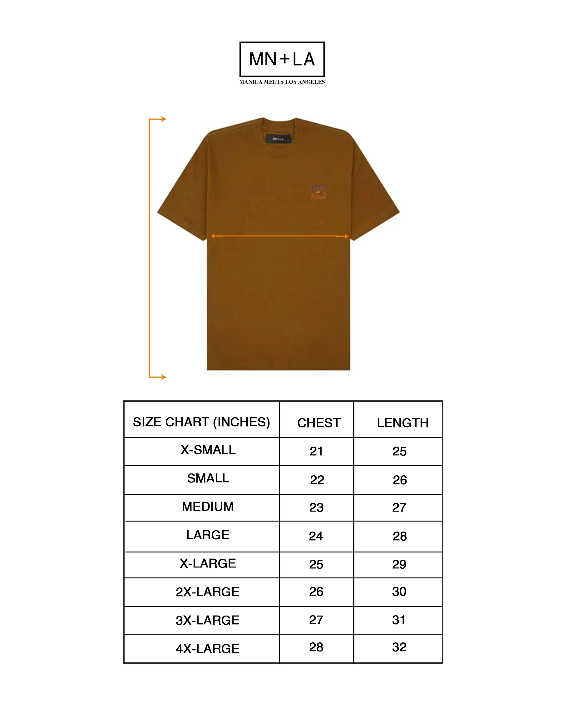 "MIDNIGHT MAGIC" TEE IN RUST - Image 2
