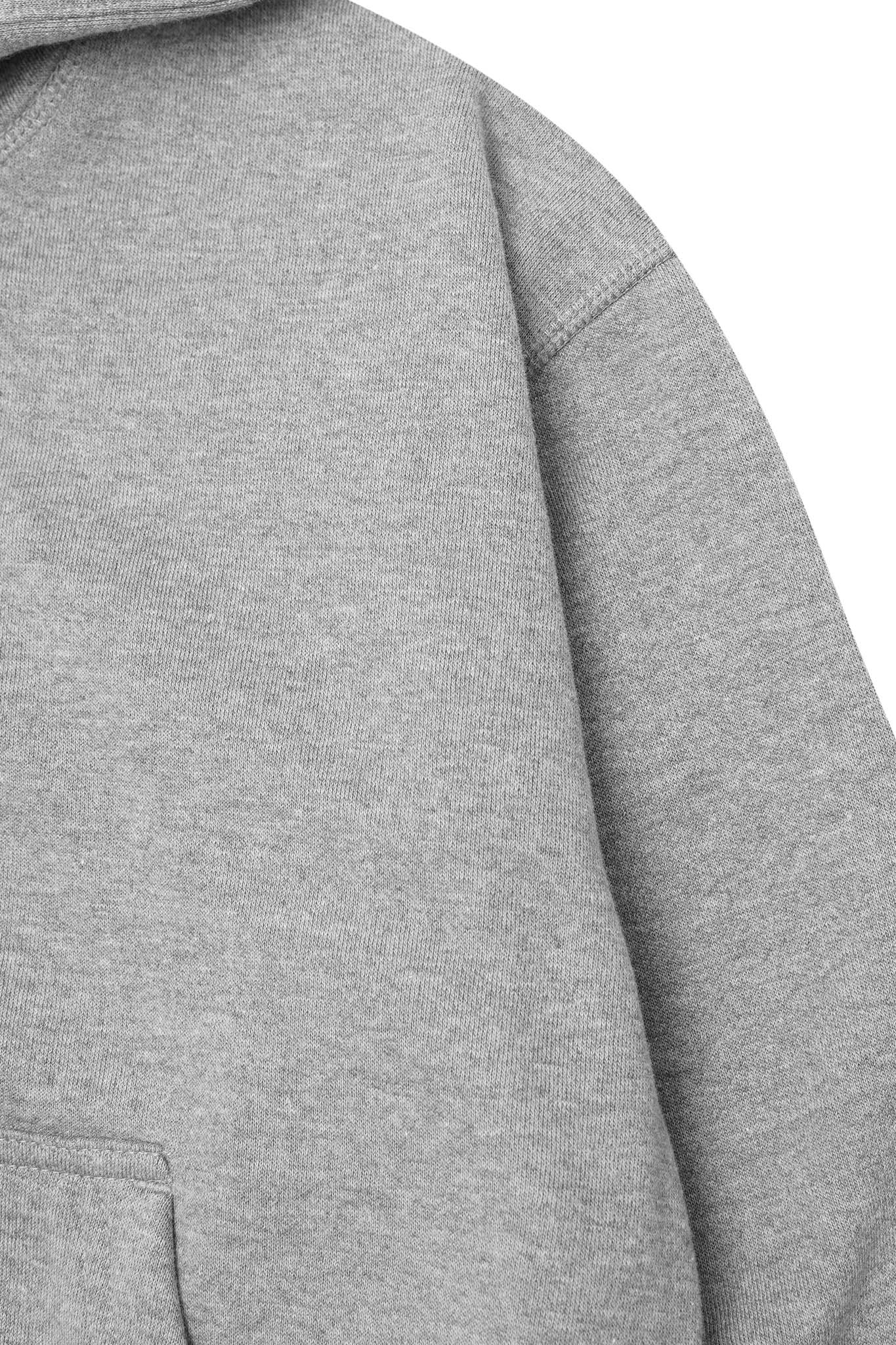 MILITIA HOODIE IN HEATHER GREY - Image 5