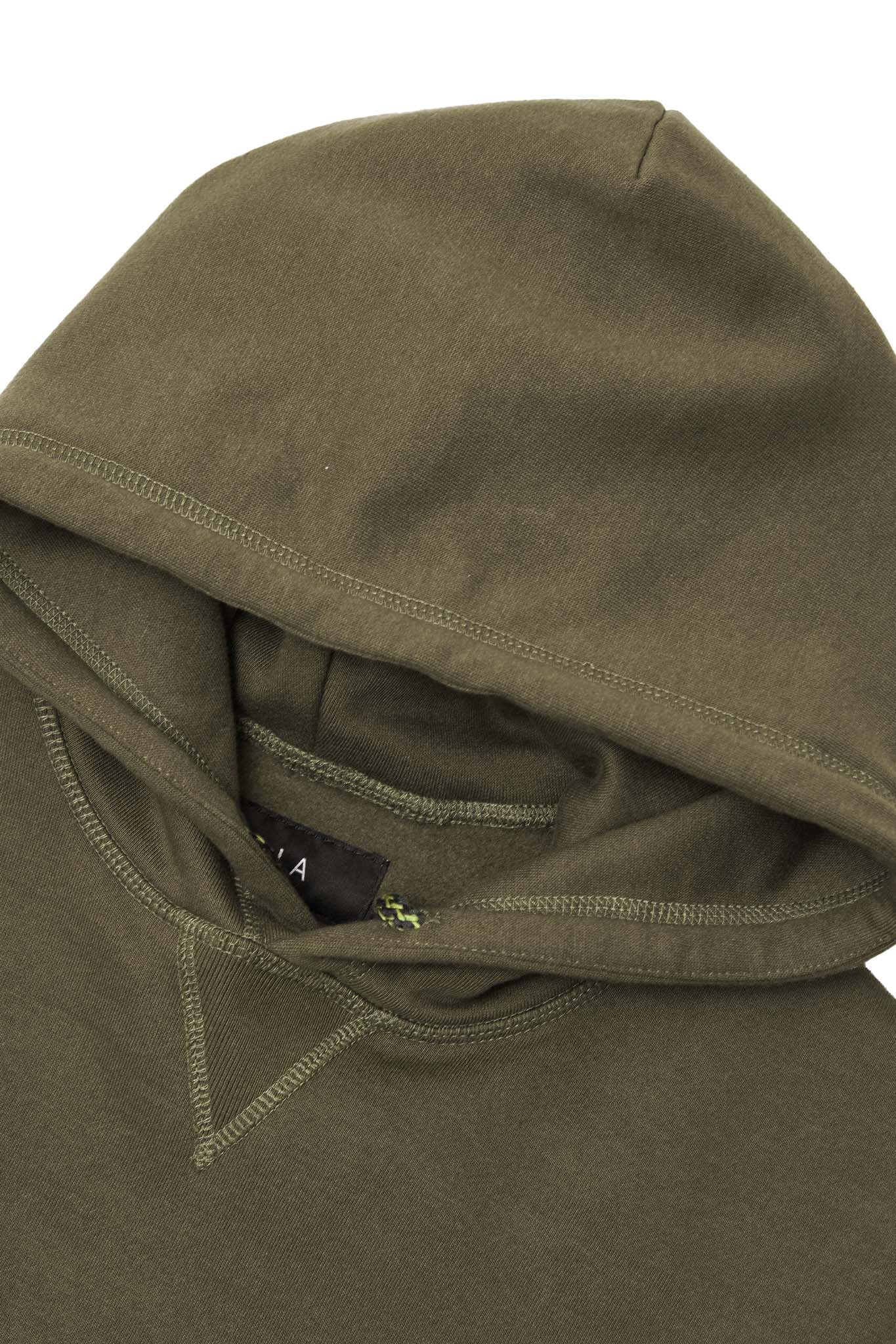 MILITIA HOODIE IN OLIVE - Image 5