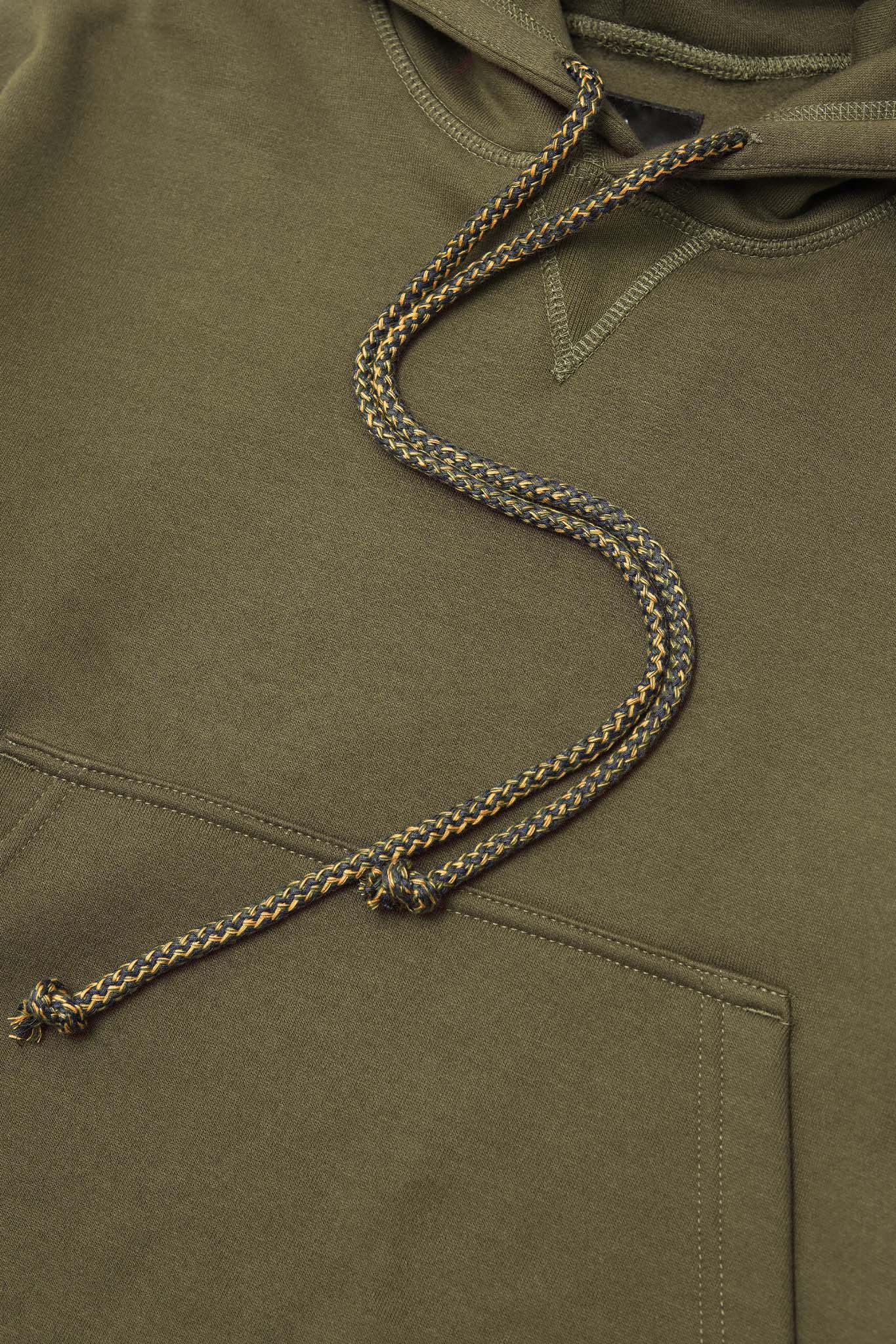 MILITIA HOODIE IN OLIVE - Image 9