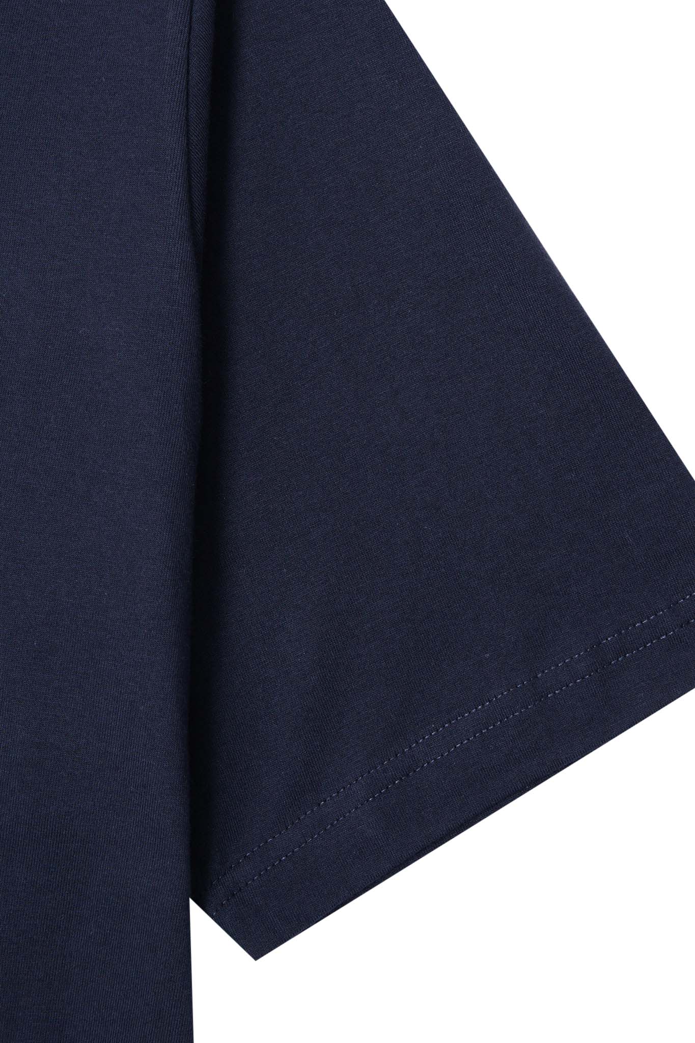 MOCK NECK TEE IN NAVY - Image 5