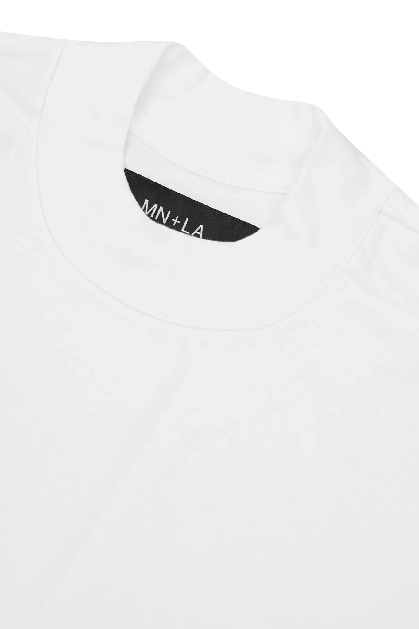 MOCK NECK TEE IN WHITE - Image 2