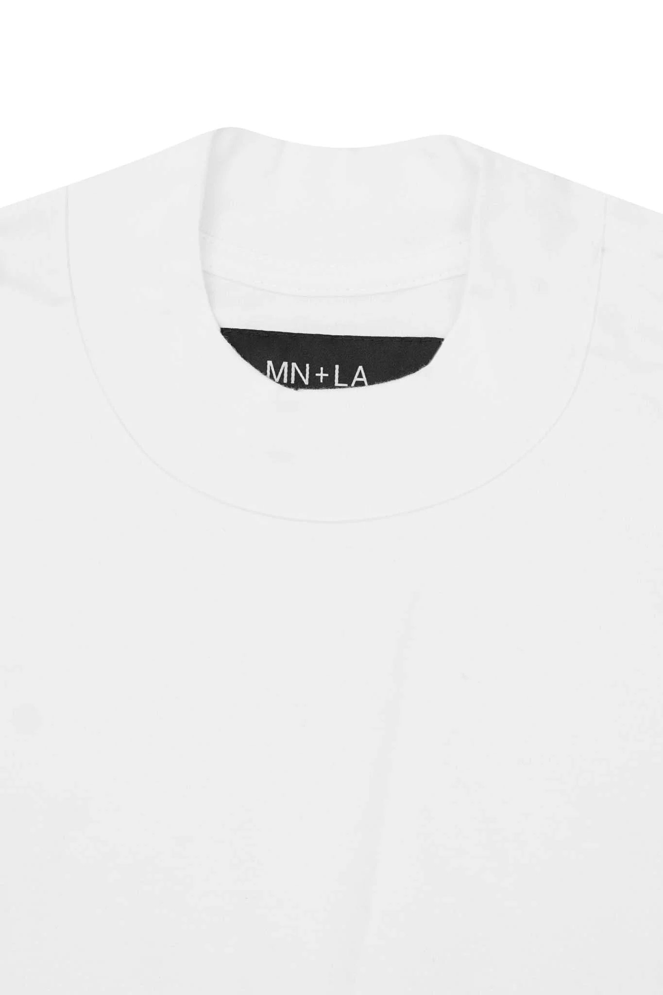 MOCK NECK TEE IN WHITE - Image 3