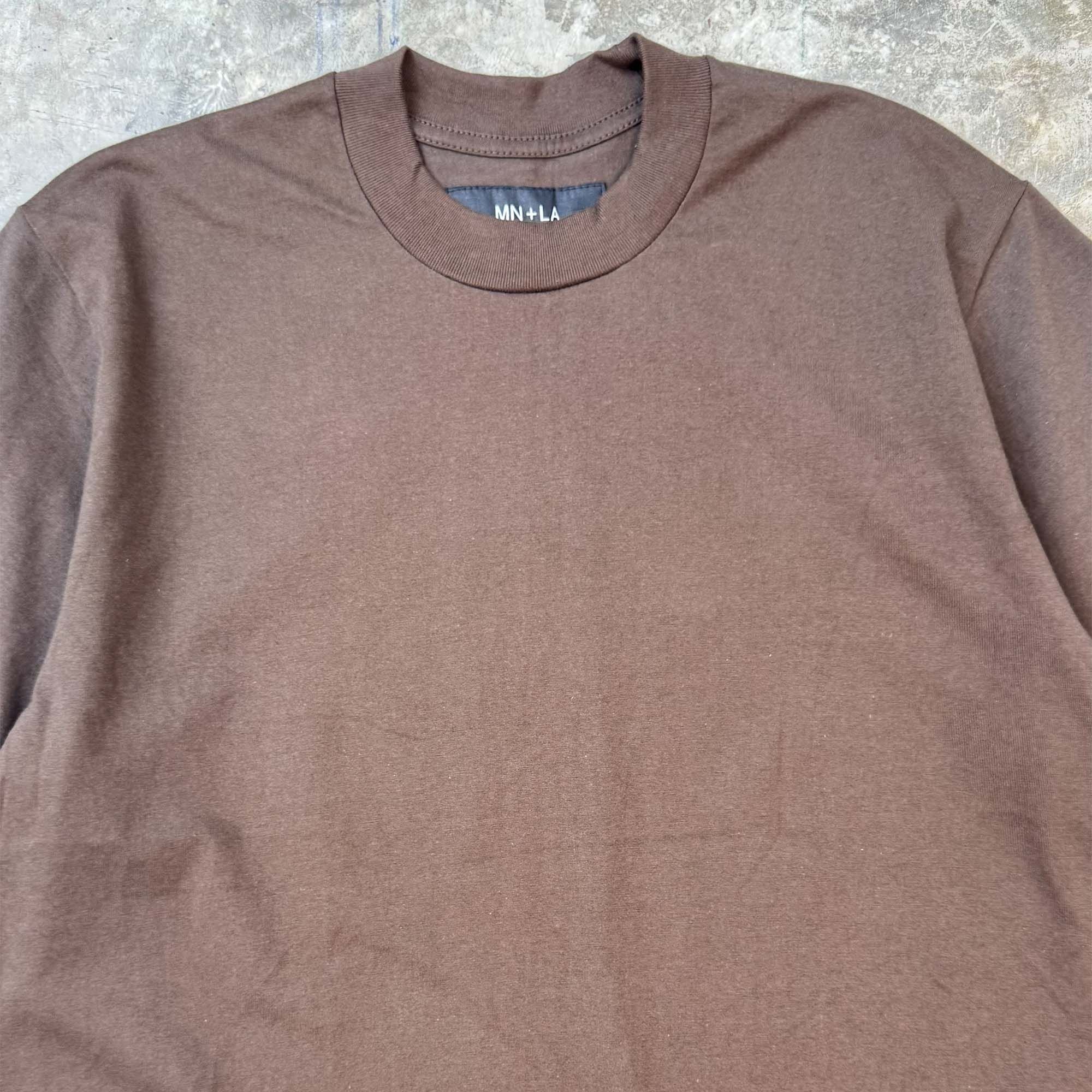 MOCK NECK TEE IN WOOD - Image 2