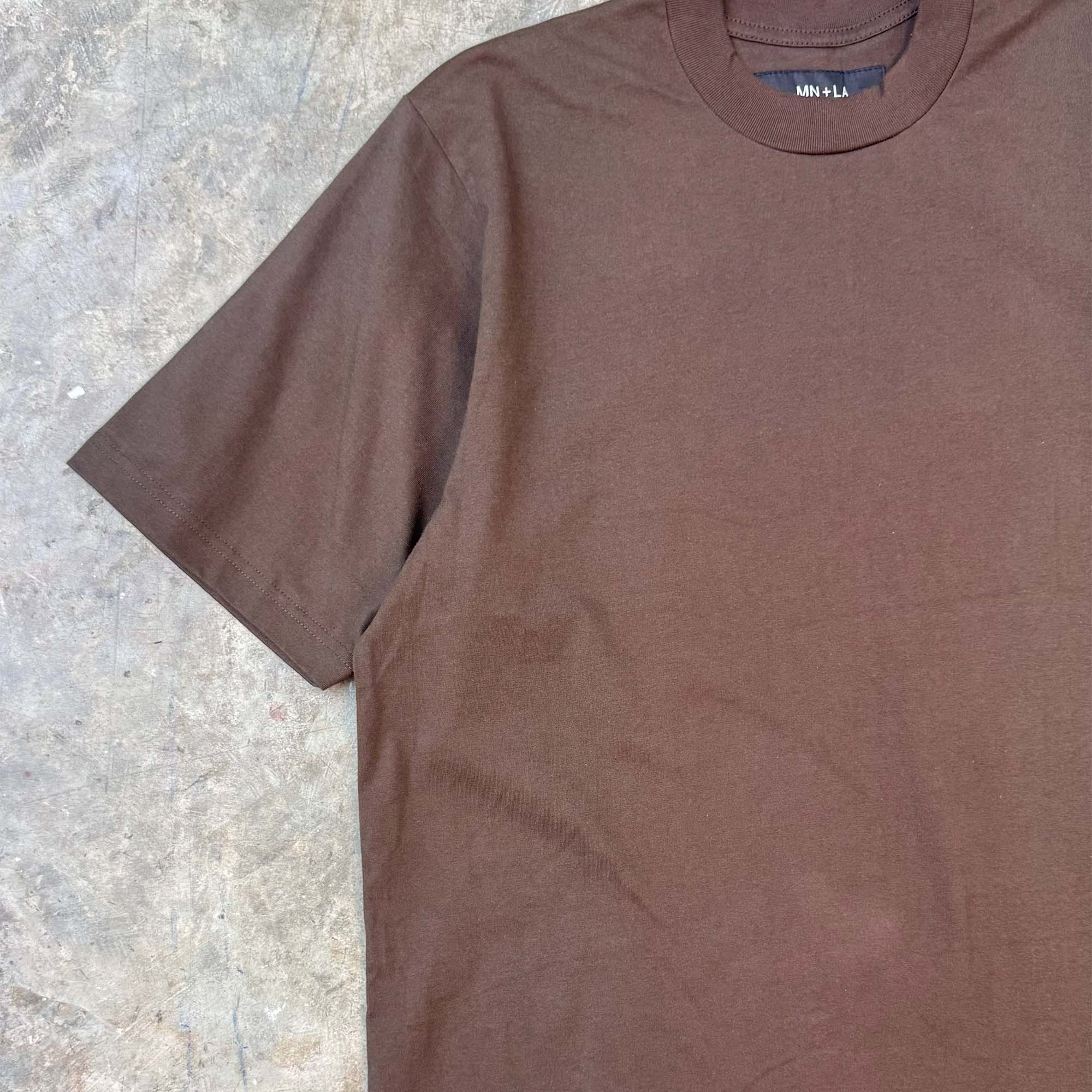MOCK NECK TEE IN WOOD - Image 3