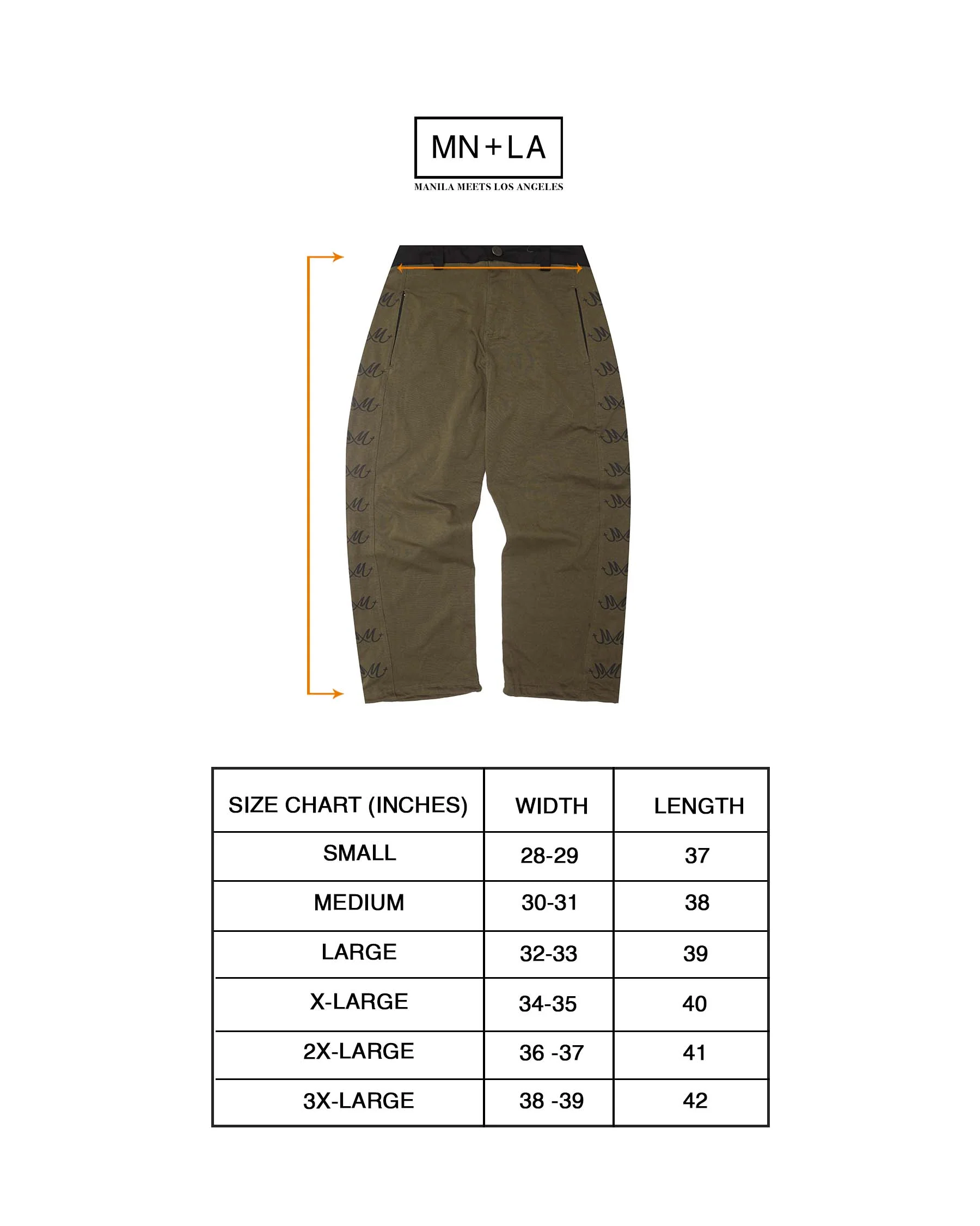 "MULTI M+" PHAT PANTS IN OLIVE - Image 4