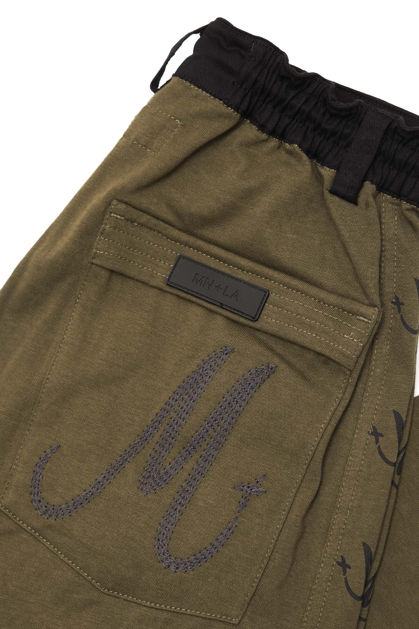 "MULTI M+" PHAT PANTS IN OLIVE - Image 9