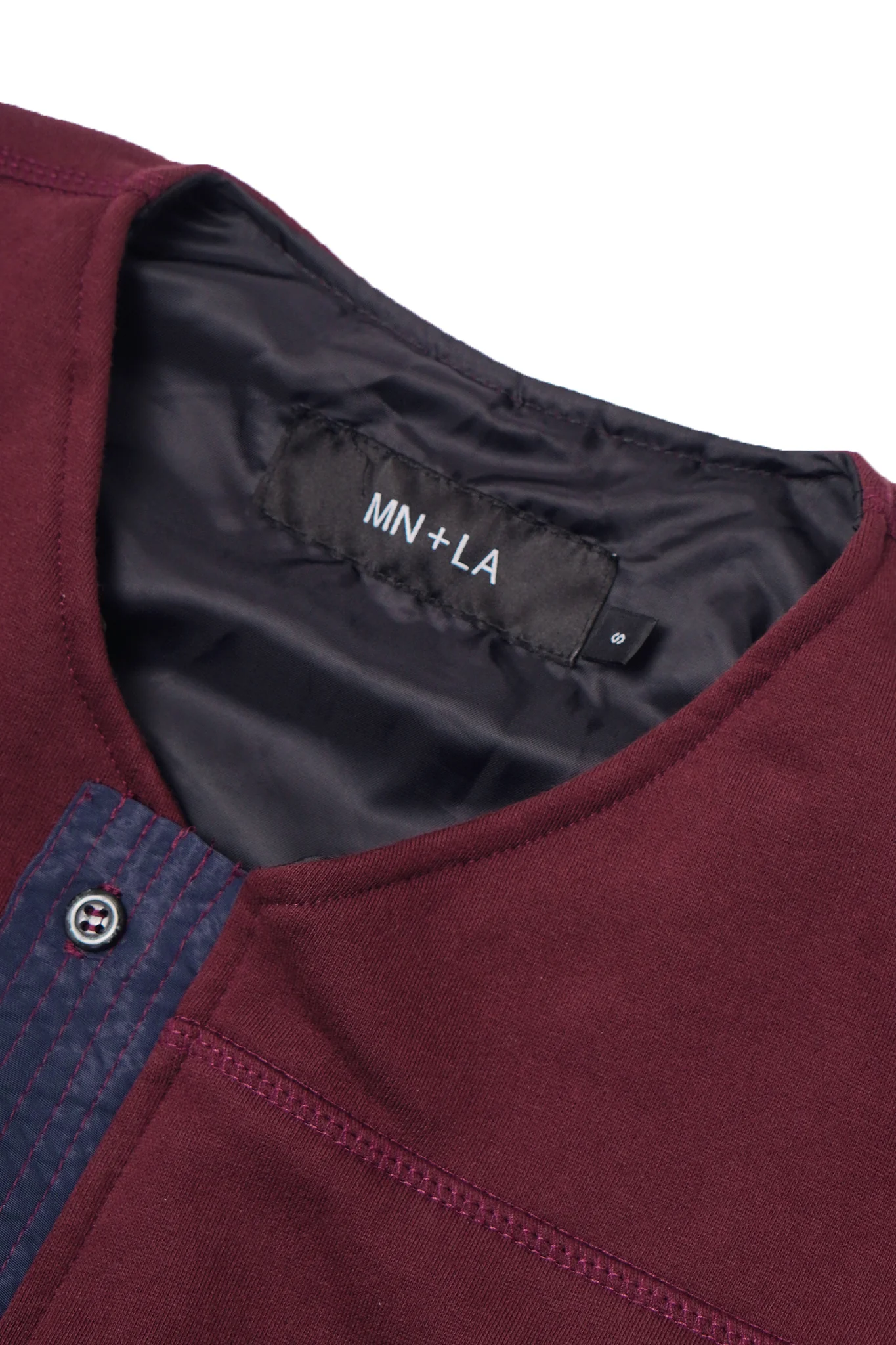 NEEDLEWORK CARDIGAN IN WINE - Image 4