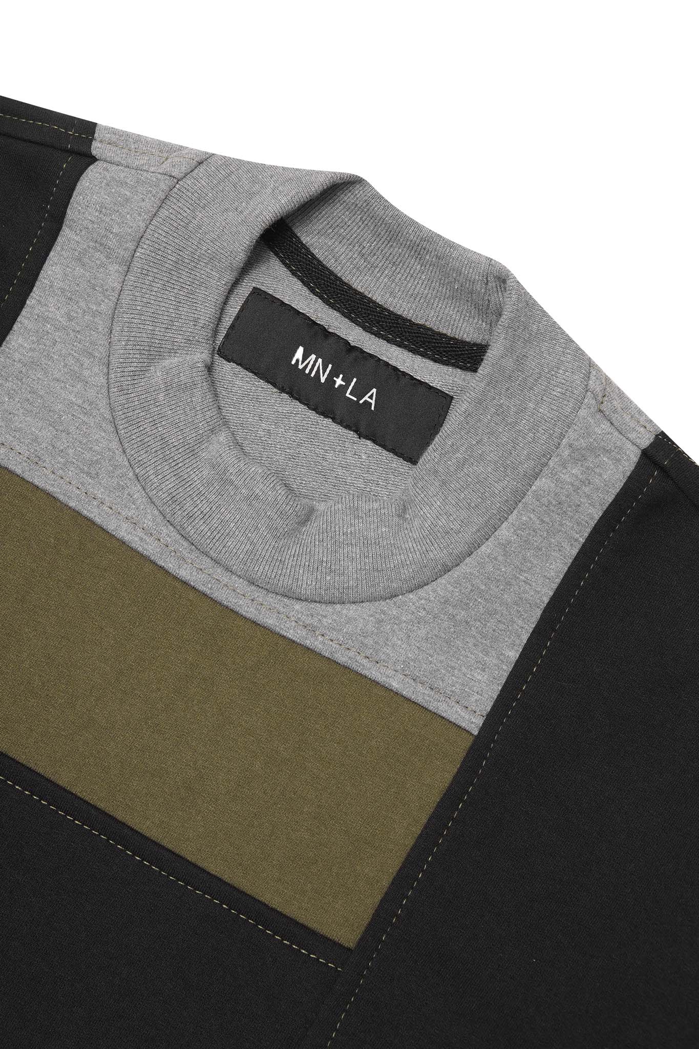 NEEDLEWORK CUTOFF SWEATSHIRT IN TAIGA - Image 3
