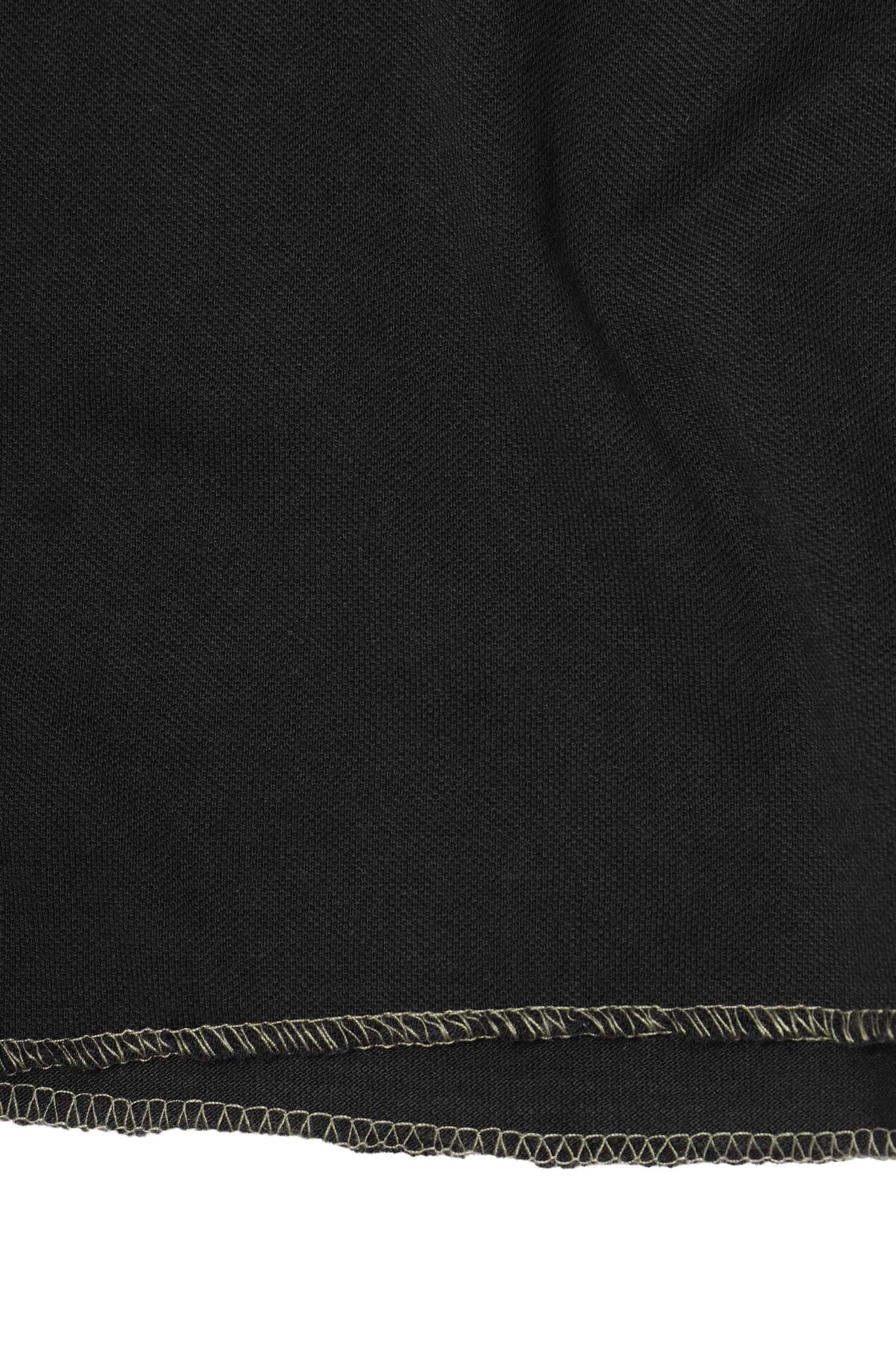 NEEDLEWORK MOCK NECK TEE IN FIELD OLIVE - Image 7