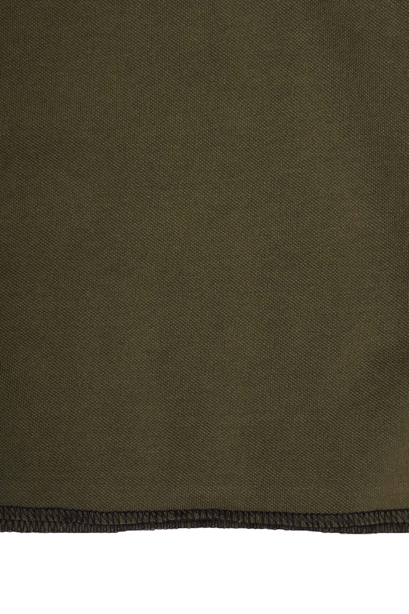NEEDLEWORK MOCK NECK TEE IN FIELD OLIVE - Image 8